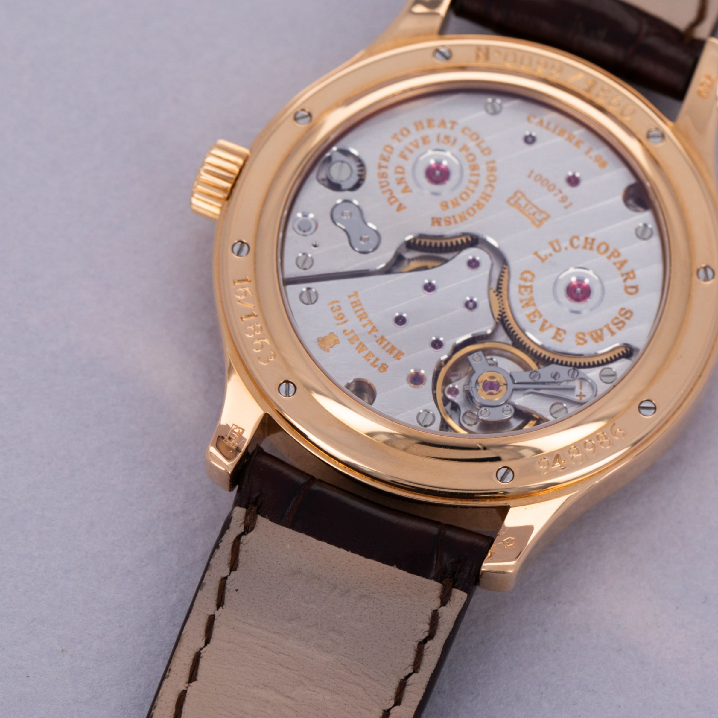 Chopard L.U.C Quattro 16/1863 Limited Edition 18k RG Box and