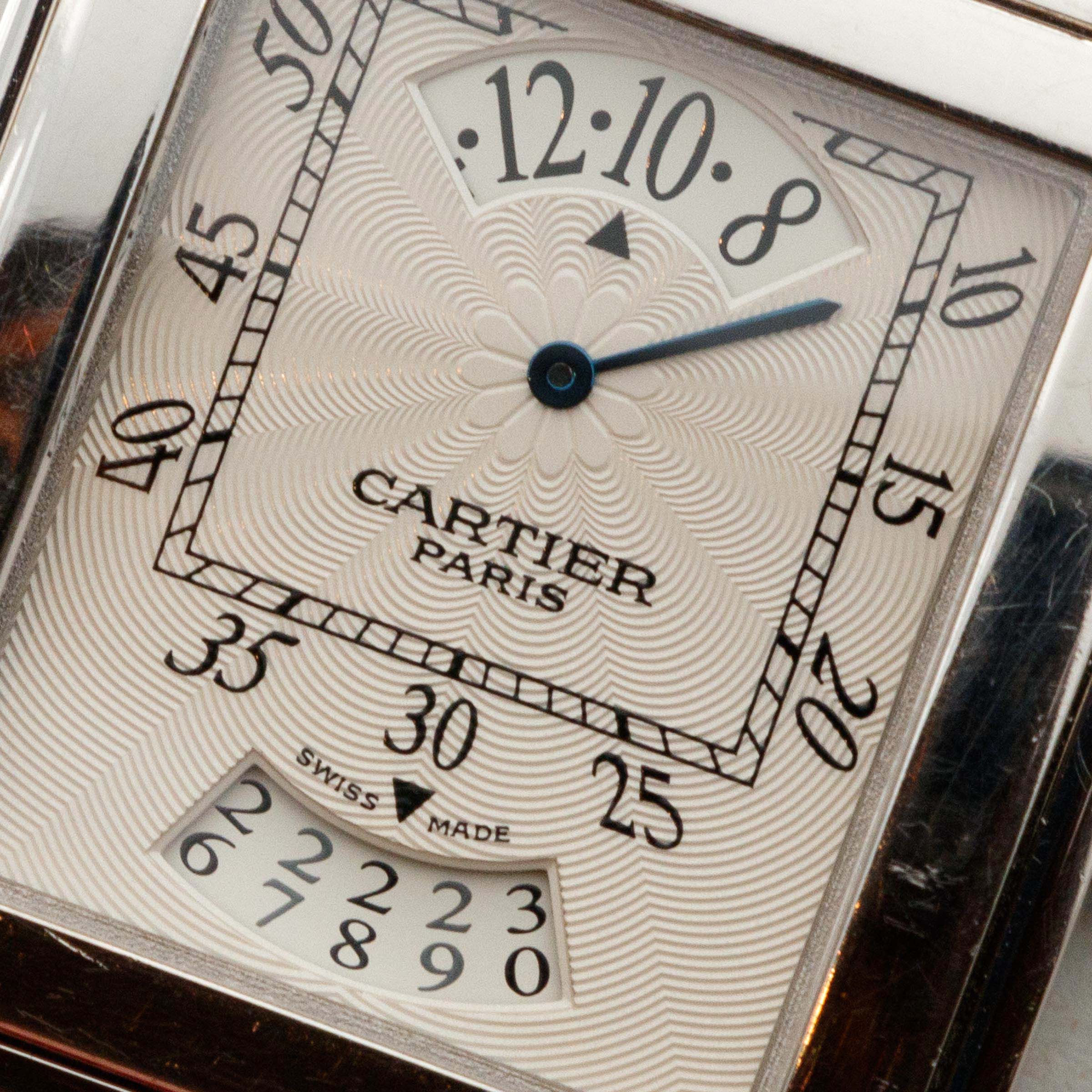 Cartier CPCP Tank a Vis Wandering Hours | Auctions | Loupe This