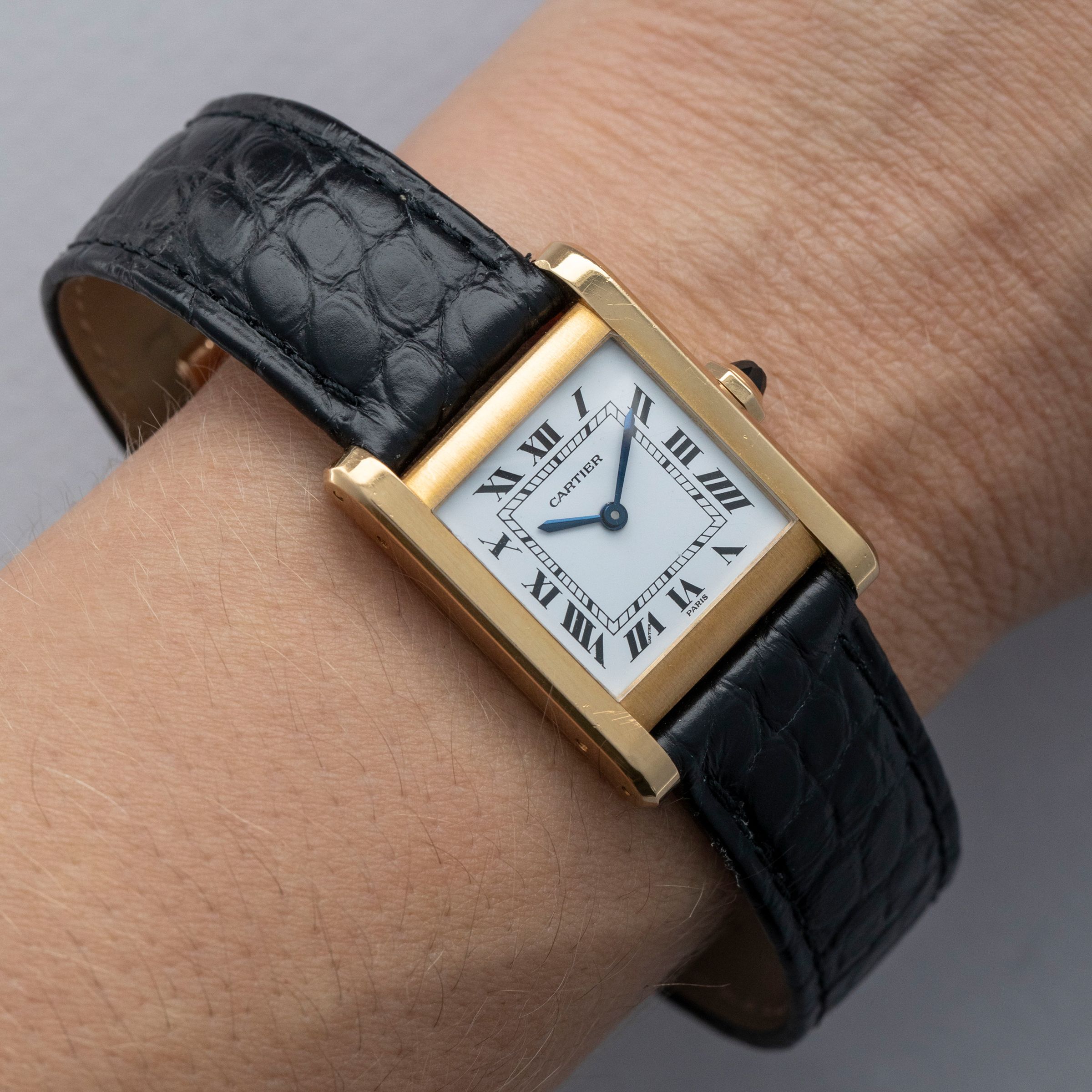 Cartier Paris Tank Normale 78092 18k YG | Auctions | Loupe This