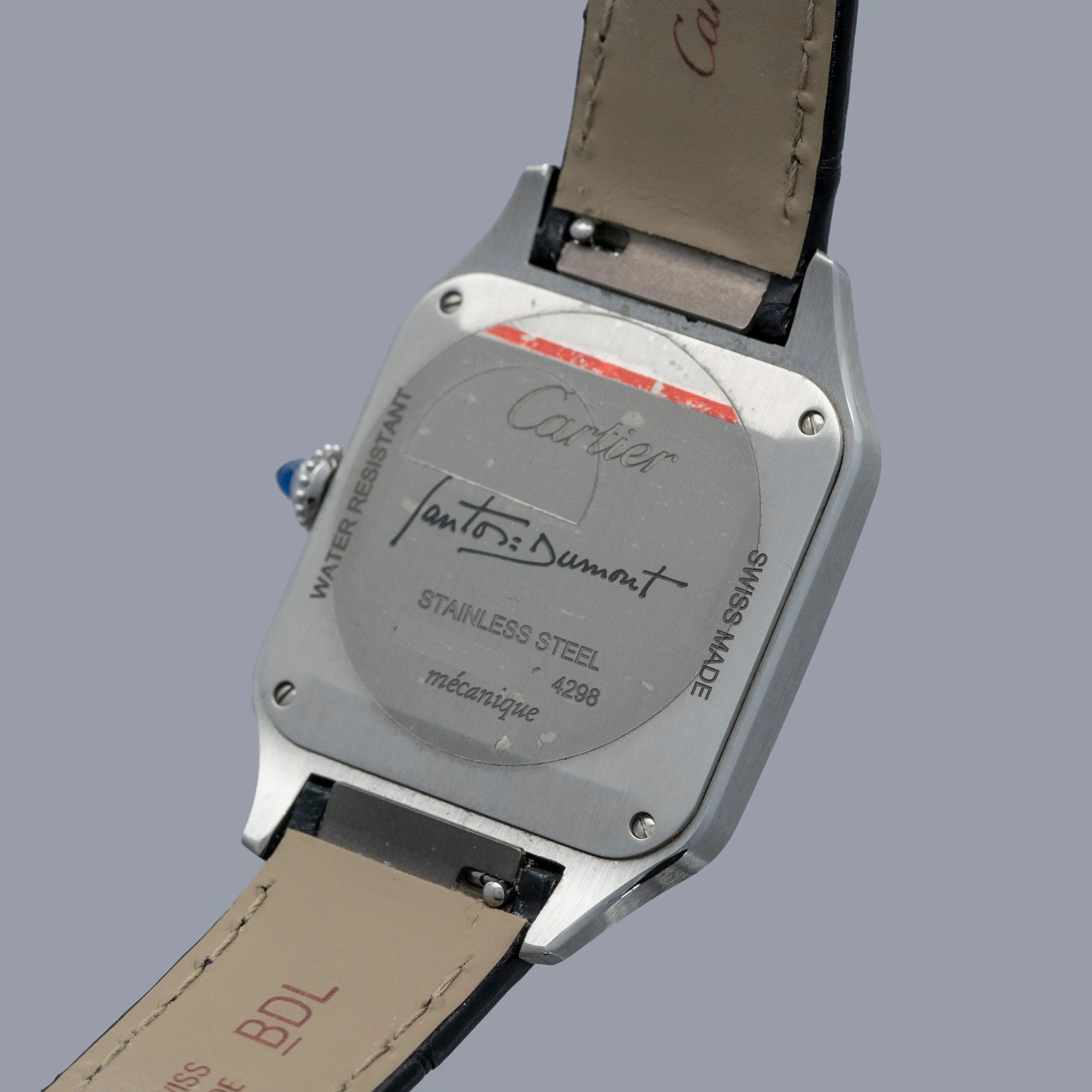 CARTIER SANTOS DUMONT BLACK LACQUERED STEEL CASE WSSA0046