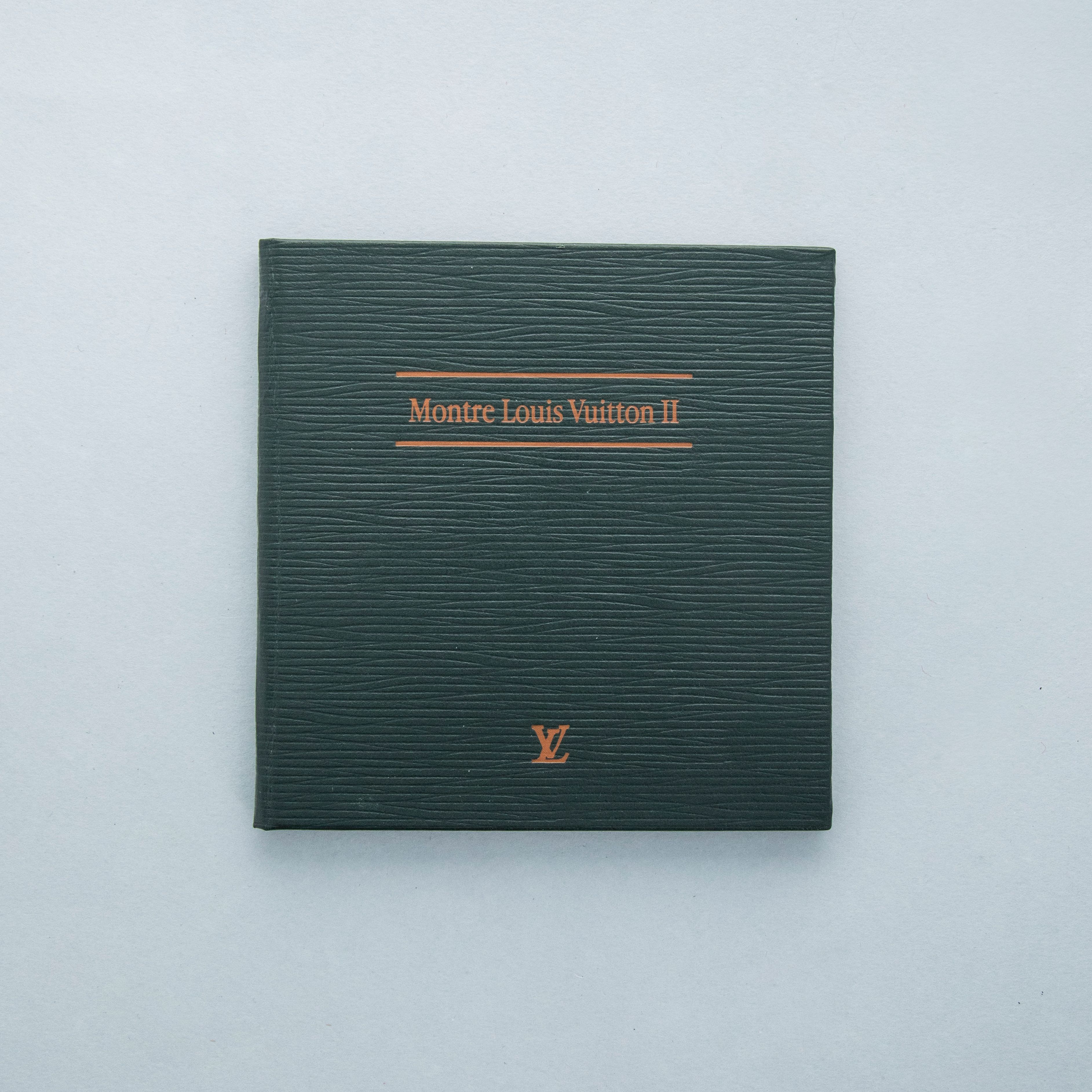 LOUIS VUITTON MONTEREY II QUARTZ ALARM BLACK CERAMIC BOX AND