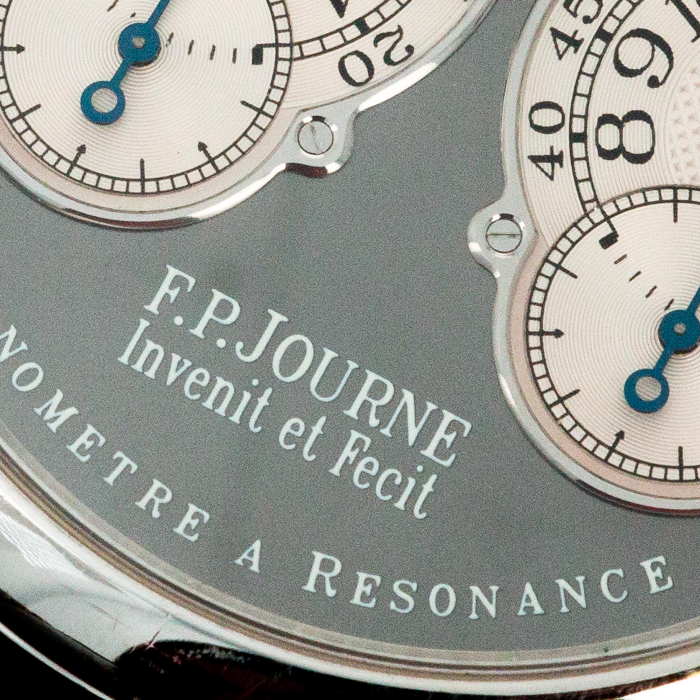 F.P. Journe Platinum Chronometre Resonance Early Ruthenium Dial