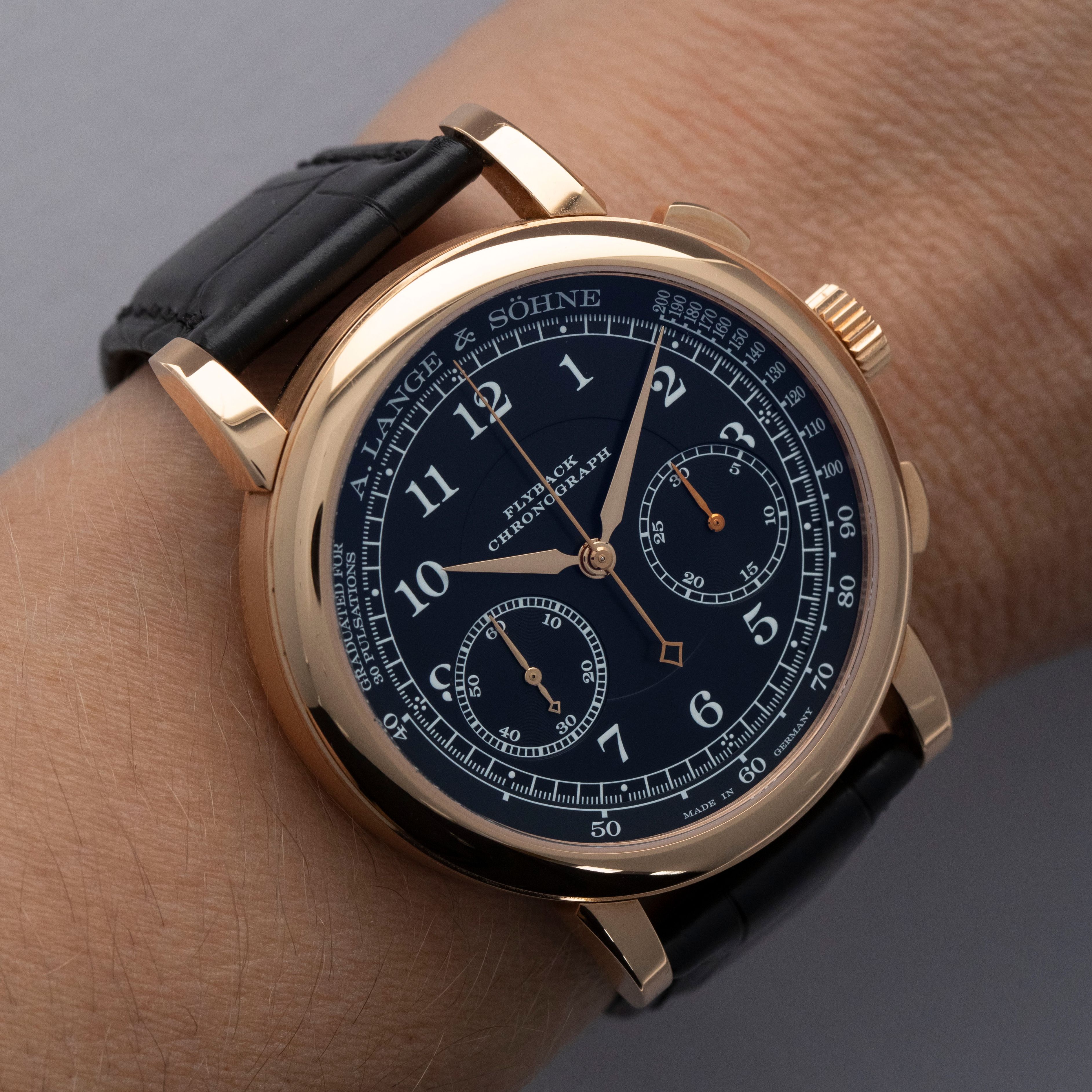 A. Lange & Sohne 1815 Chronograph 414.031 18k RG | Auctions