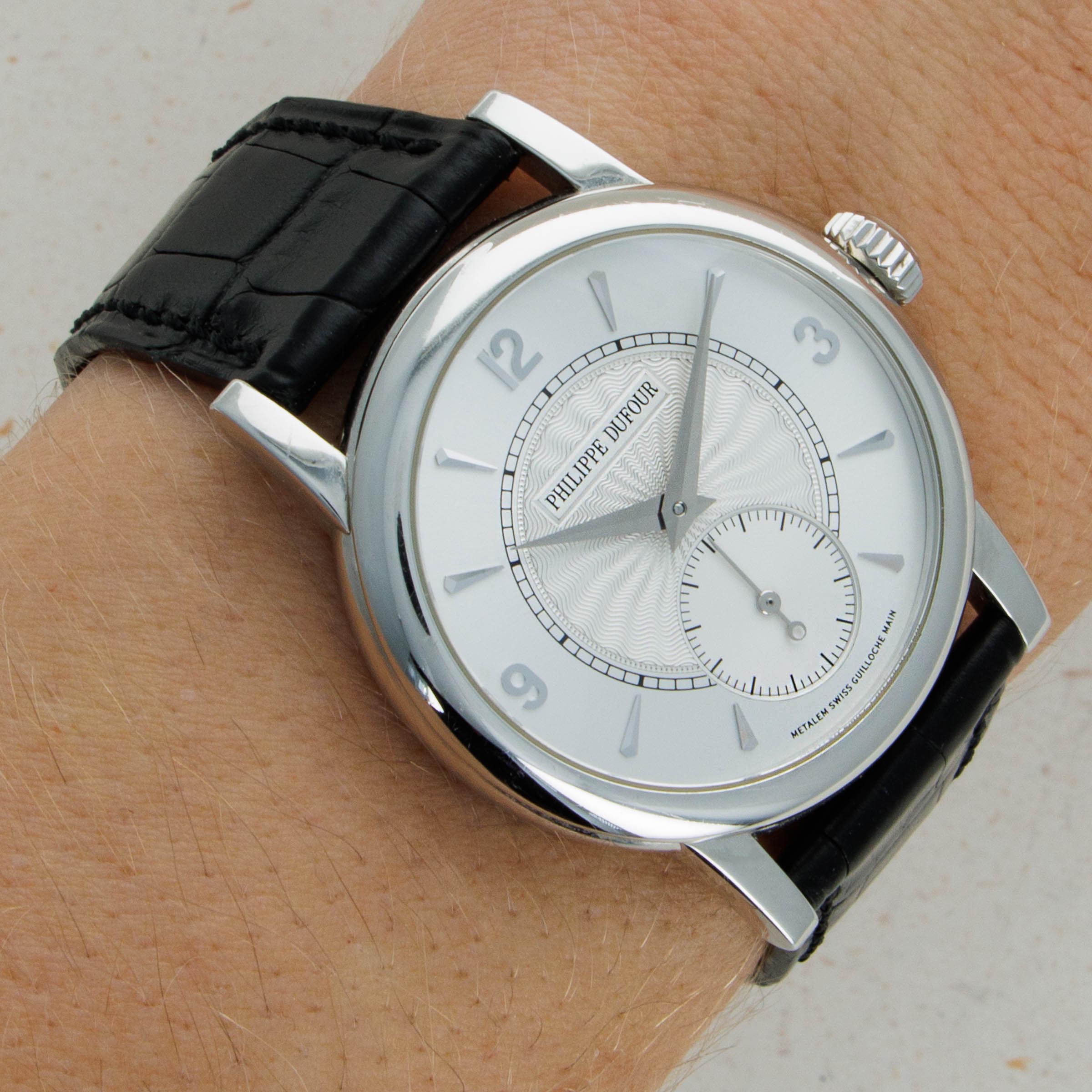 Philippe Dufour Simplicity Platinum 34mm Box and Papers with