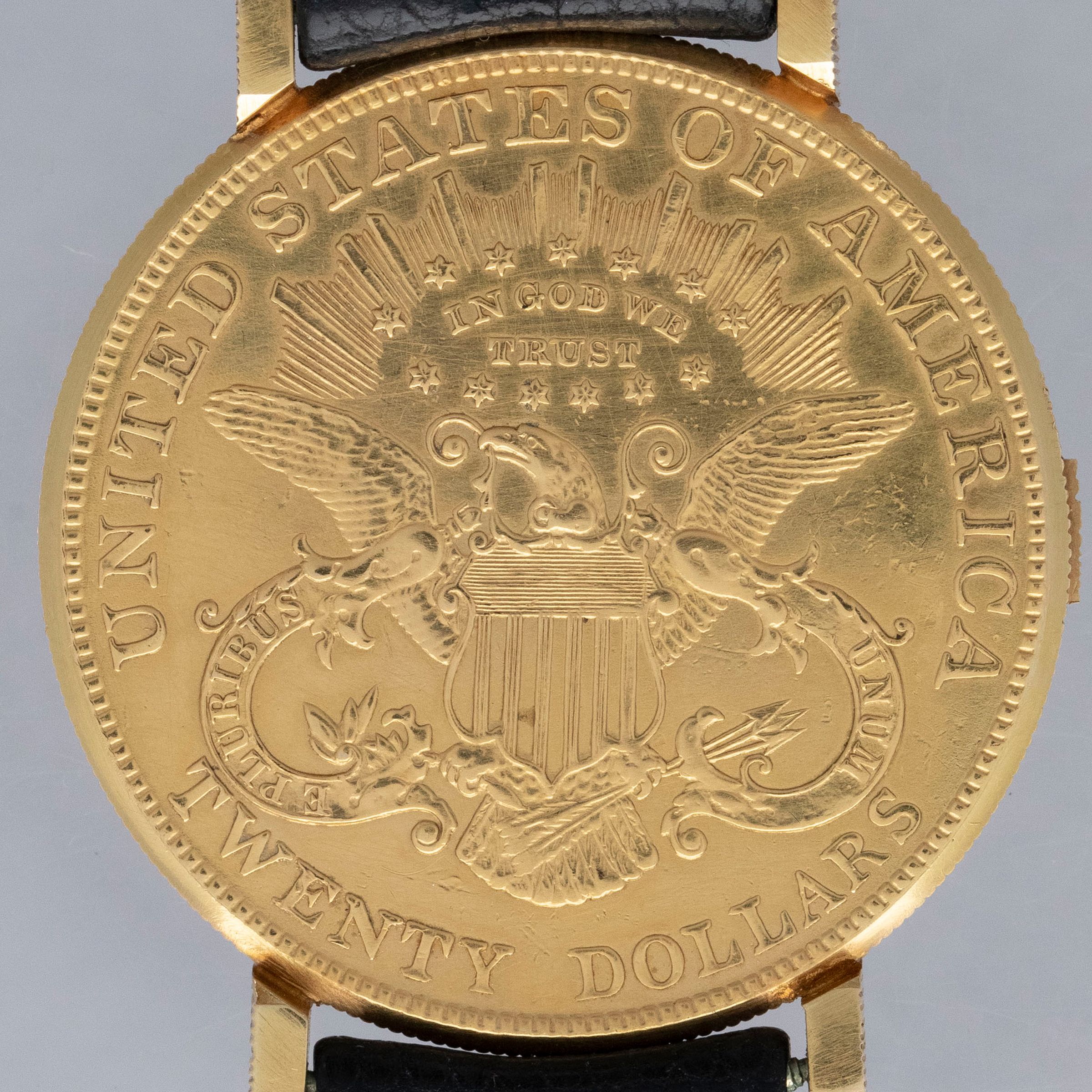 Bucherer $20 Gold Coin Watch 18k YG | Auctions | Loupe This