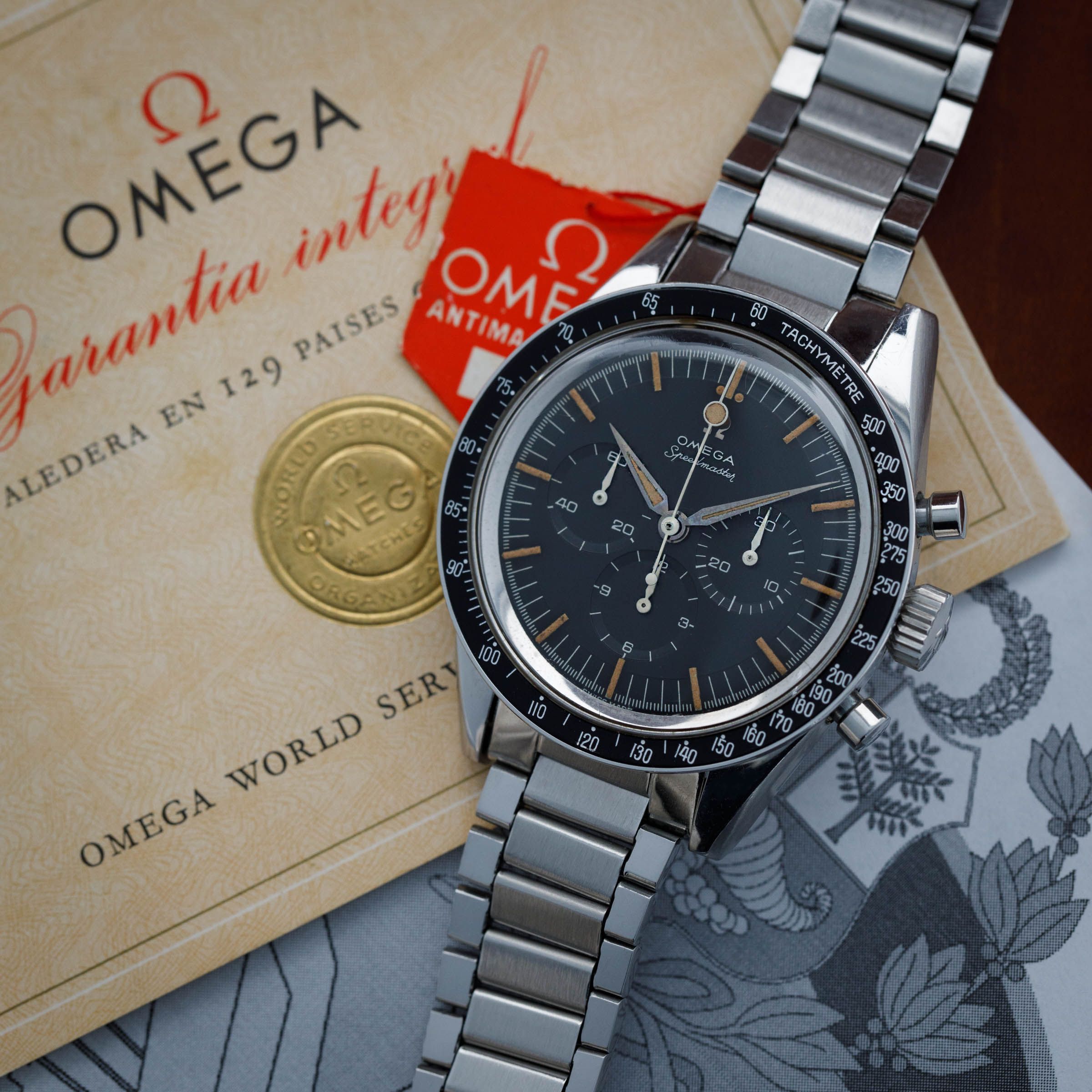 Omega Speedmaster CK 2998-3 Fuerza Aerea Del Peru Box and Papers
