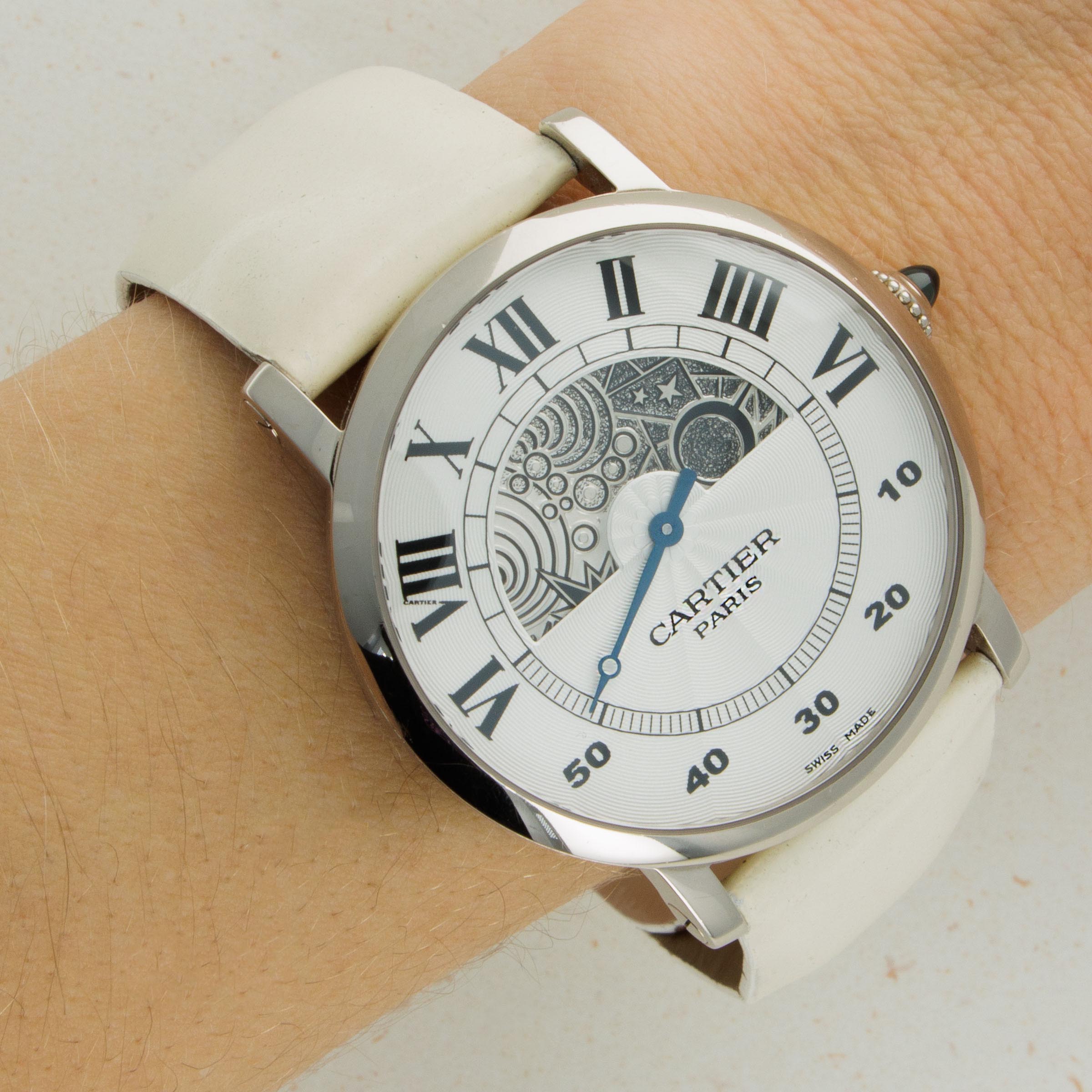 Cartier Rotonde de Cartier Jour et Nuit CPCP 28731 White Gold