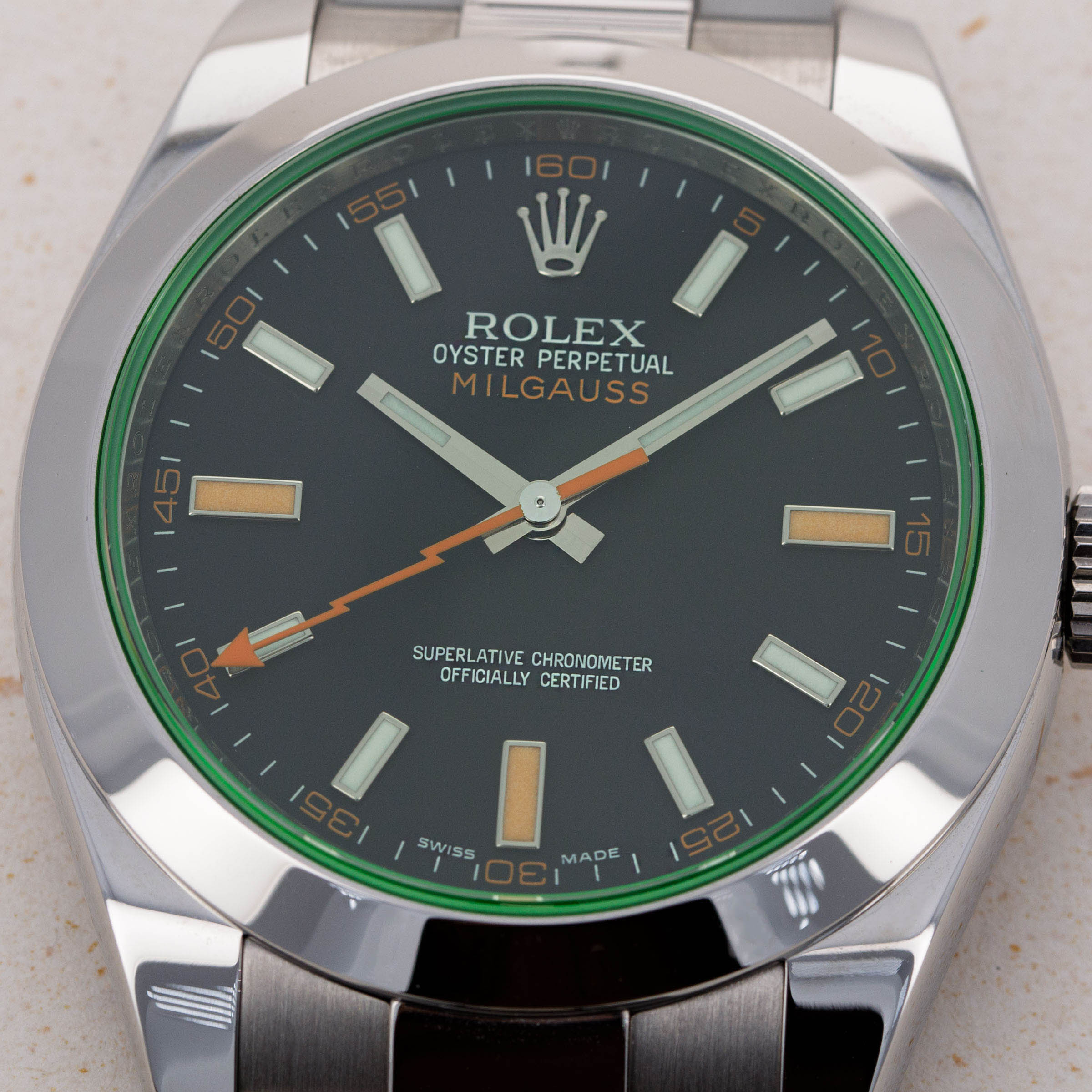 Rolex oyster perpetual discount milgauss 72200 cl5