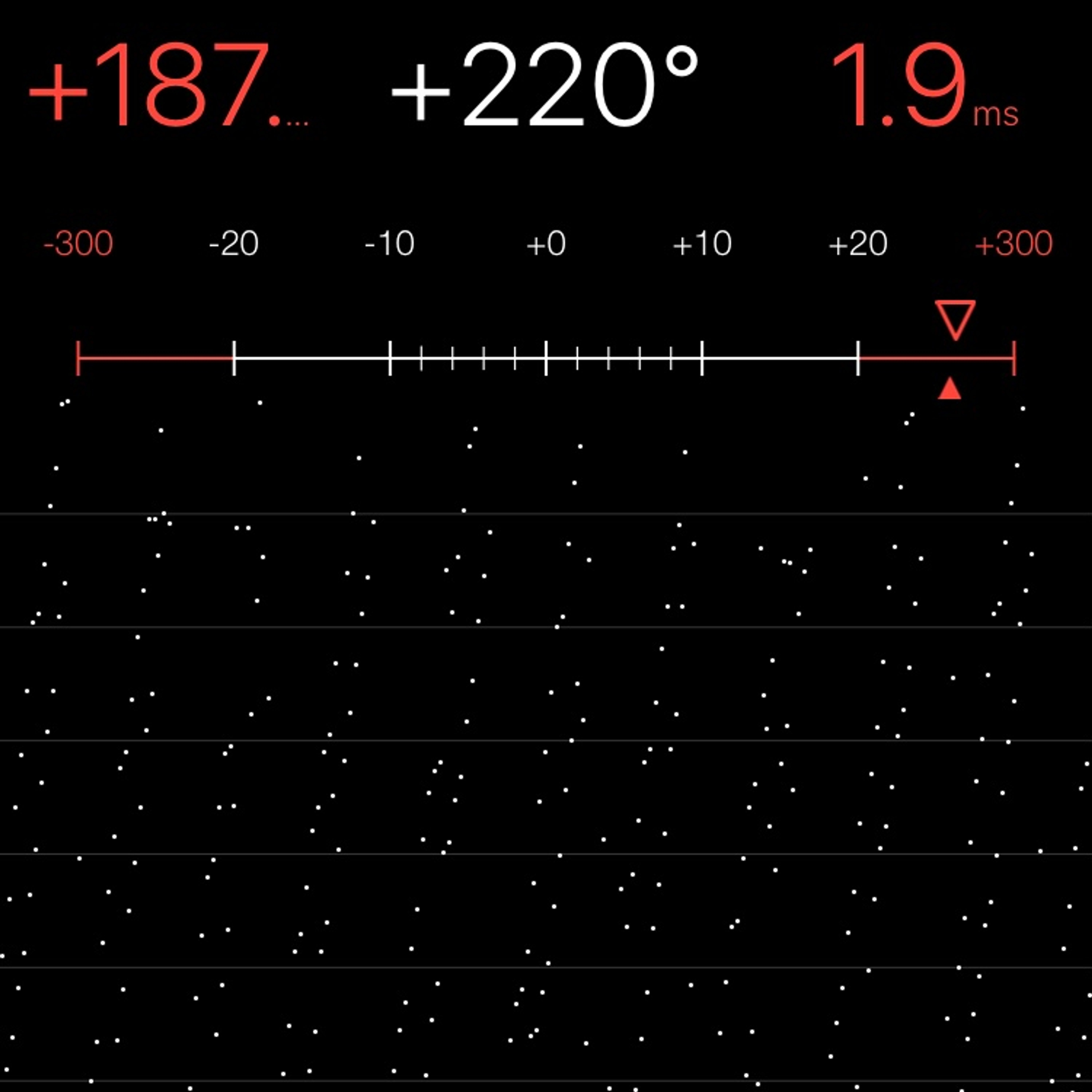 TIMING MACHINE READOUT