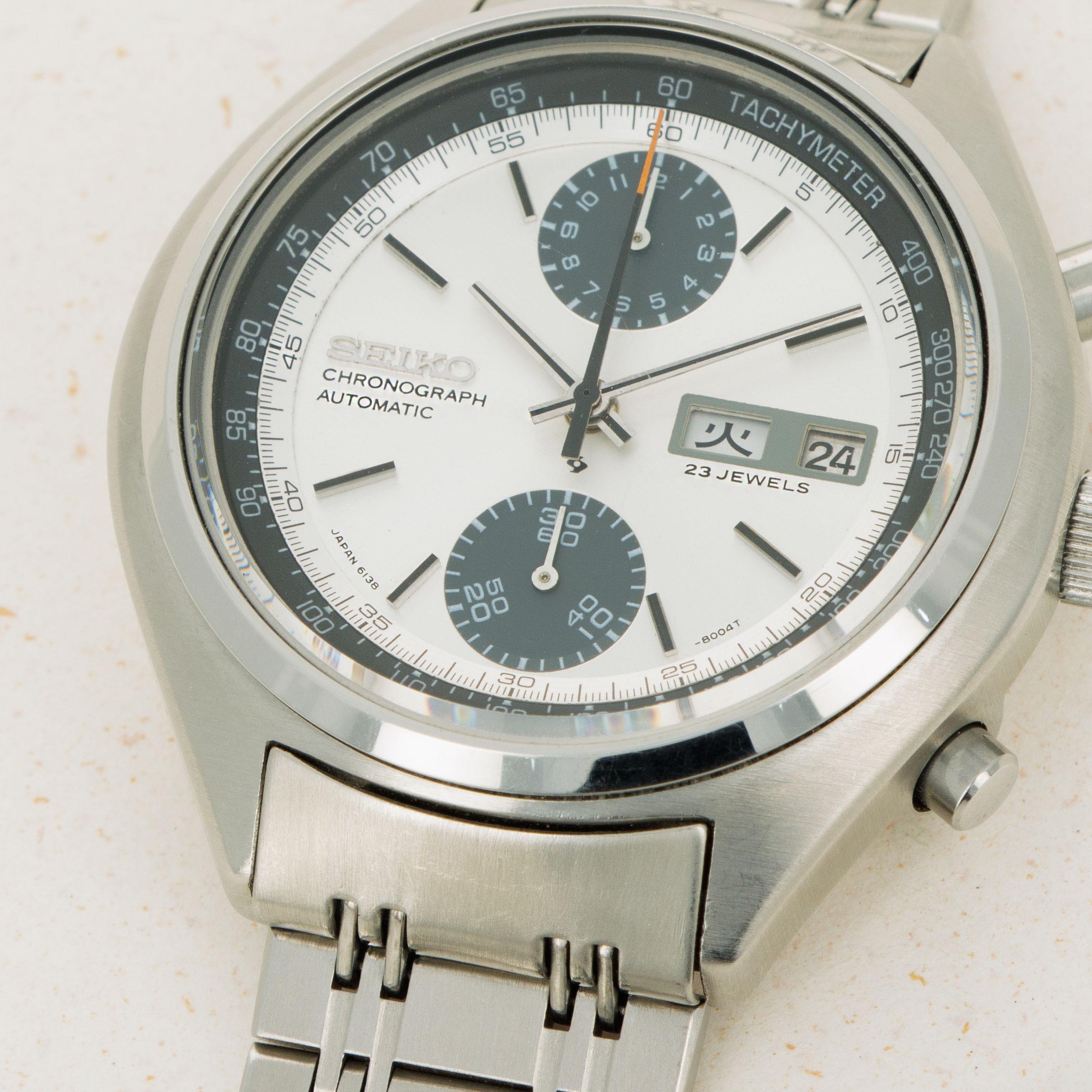 Seiko 'Baby Panda' Chronograph 6138-8001 Box and Accessories