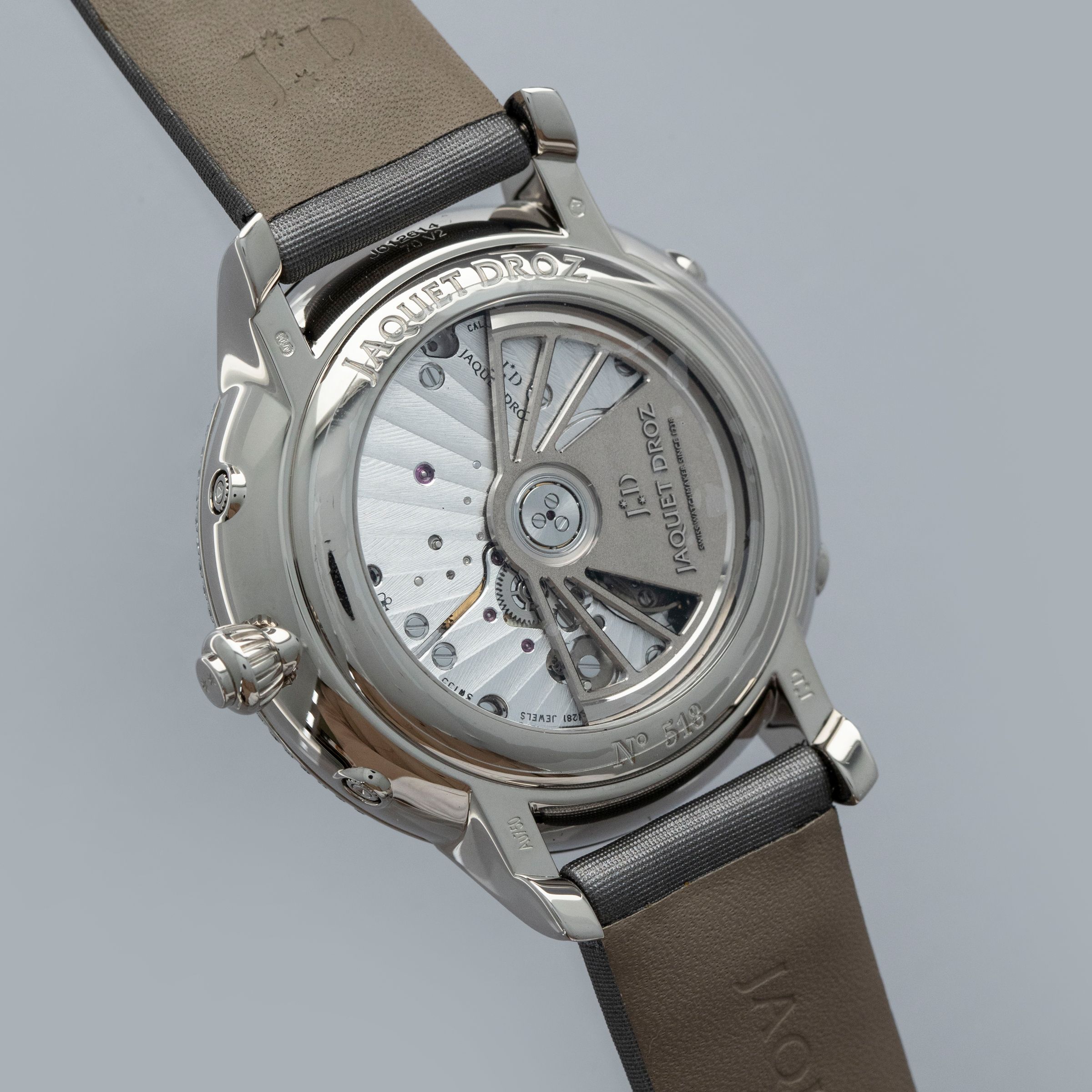 Jaquet Droz Astrale Calendar Moonphase J012614570 MOP Dial Diamond