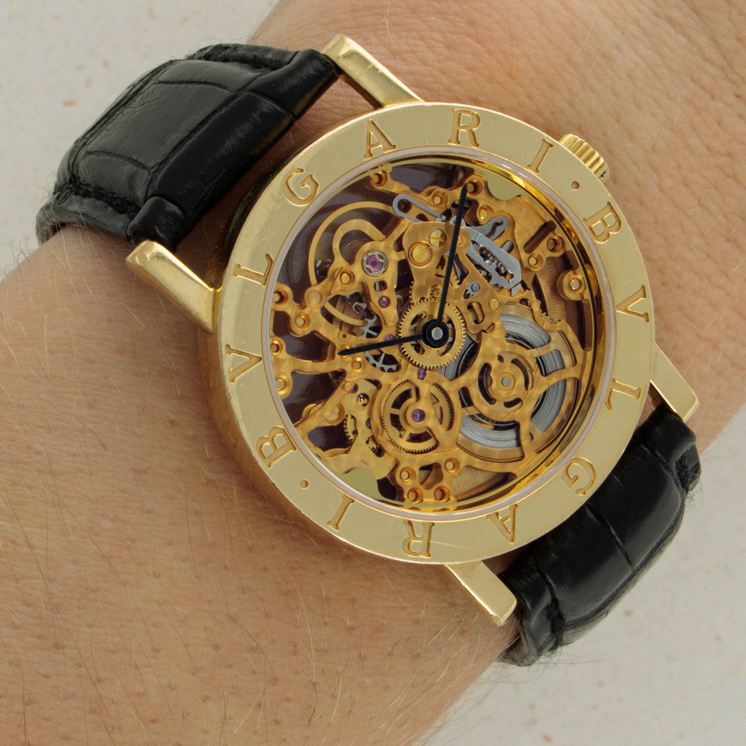 Bulgari Bulgari Skeleton Automatic BB33GLSK 18K YG | Auctions 