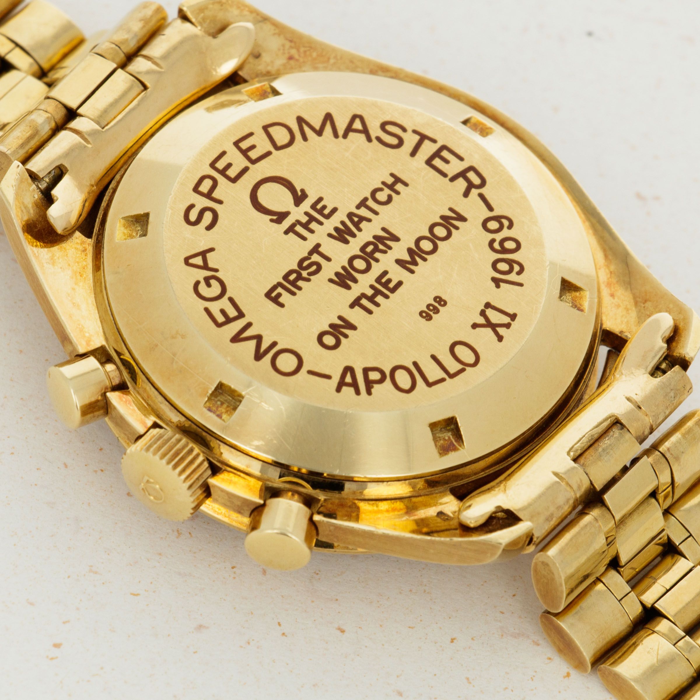 Omega Tribute to Apollo XI Gold Speedmaster BA 145.022 | Auctions