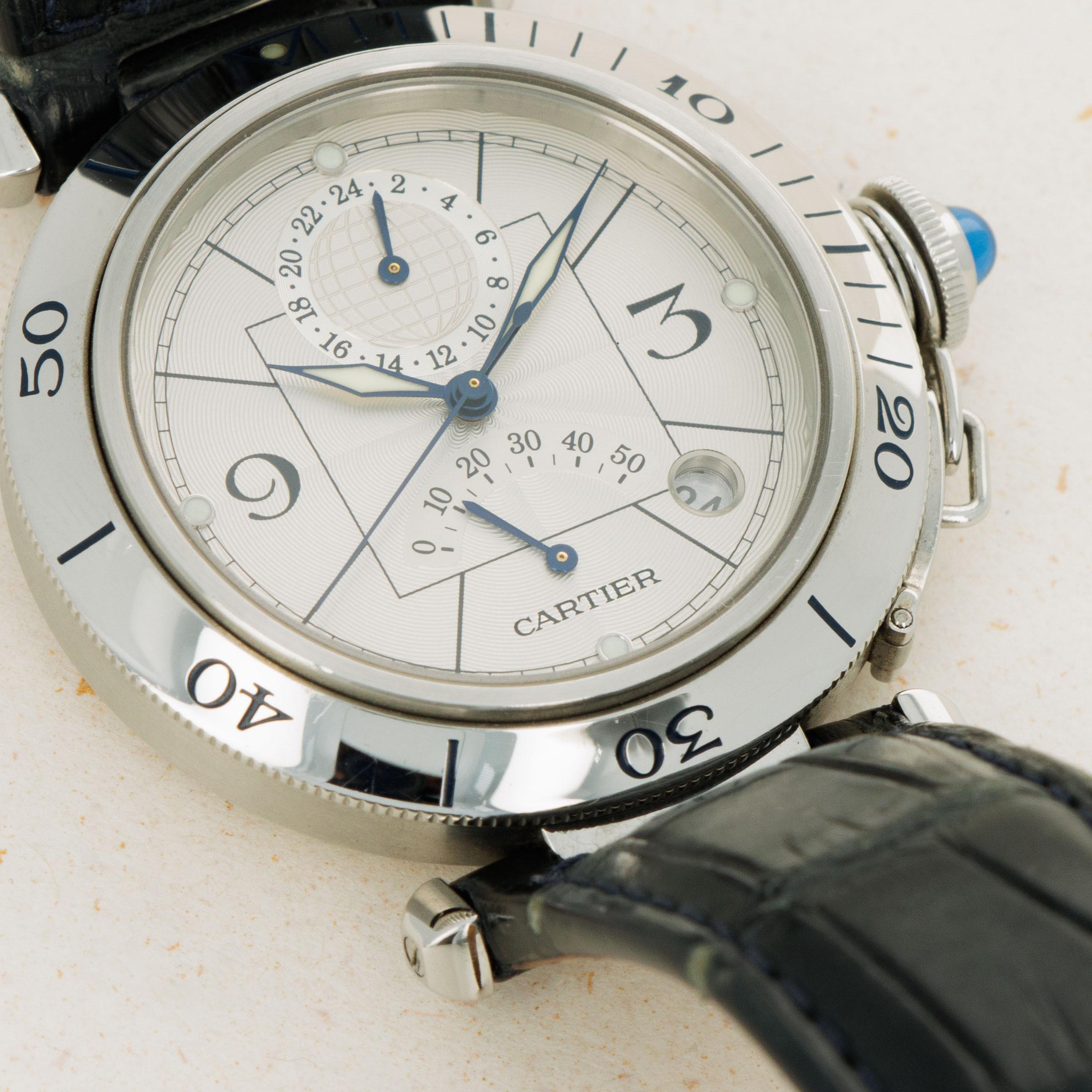 Cartier Pasha Pasha Dual Time Power Reserve GMT 2388 Auctions