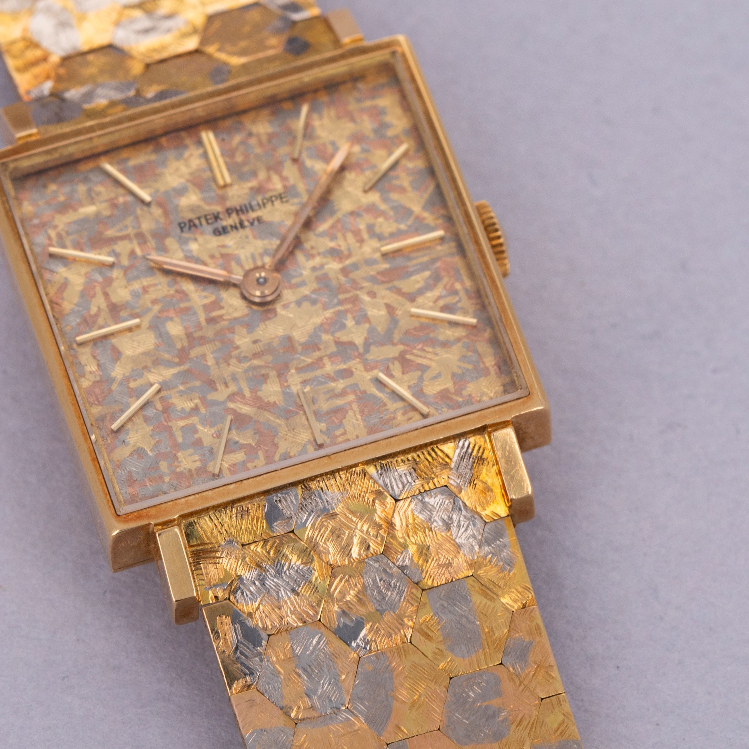 Patek Philippe 3430/1 Integrated Bracelet Tricolor Gold 18k