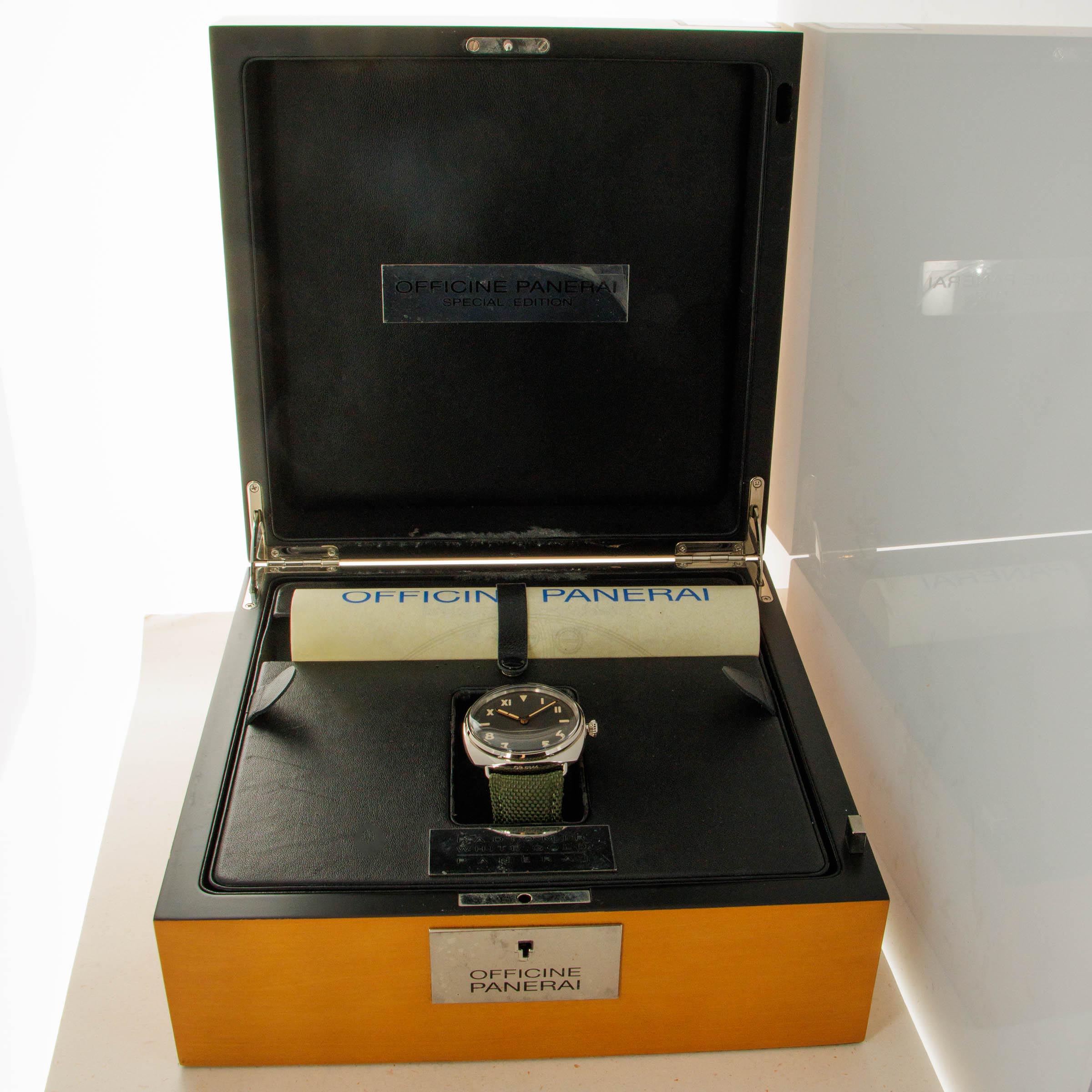 Panerai Radiomir Oro Bianco California Dial 3 Days PAM376 18kt WG