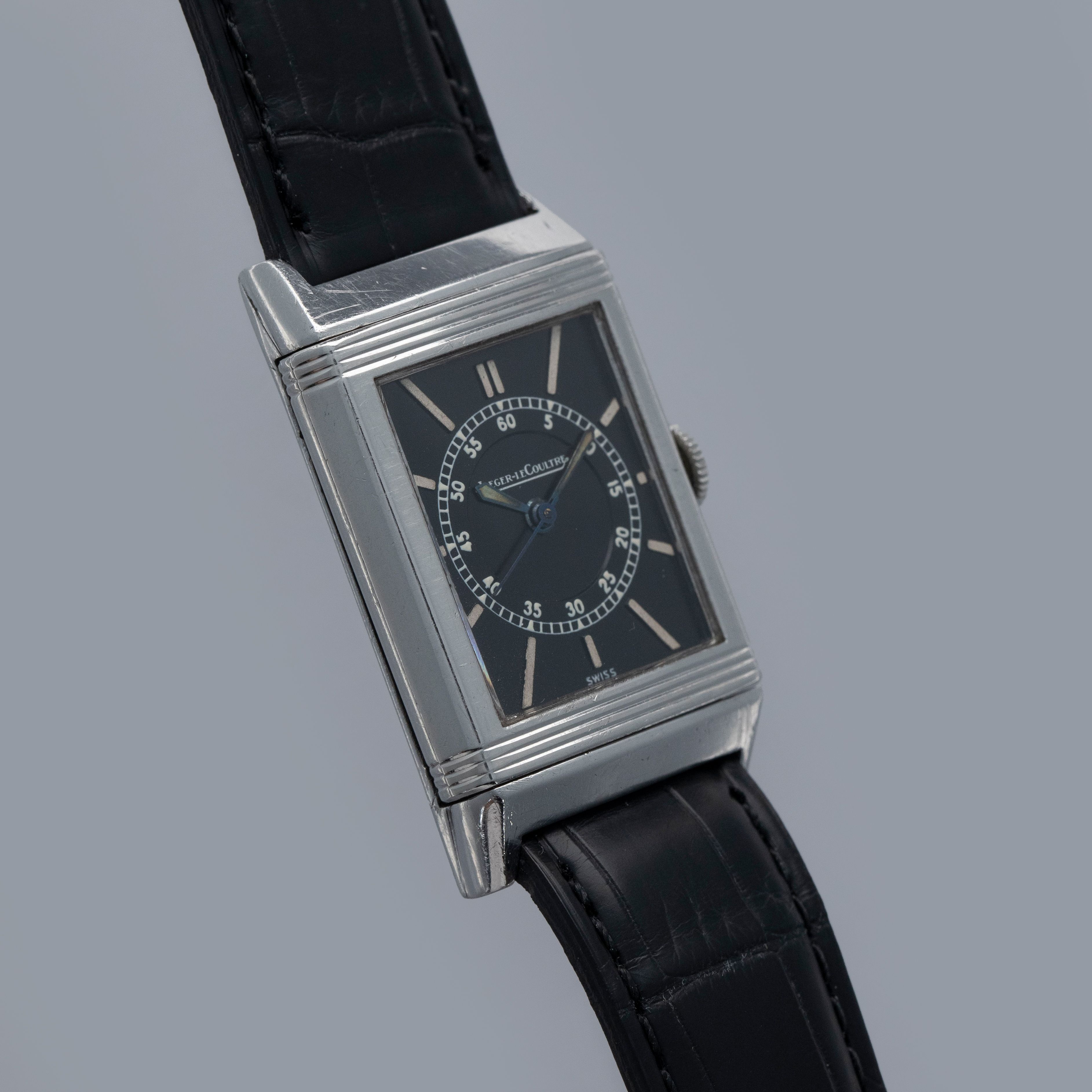 Jaeger-LeCoultre Reverso Black Dial 1930's Staybrite Steel