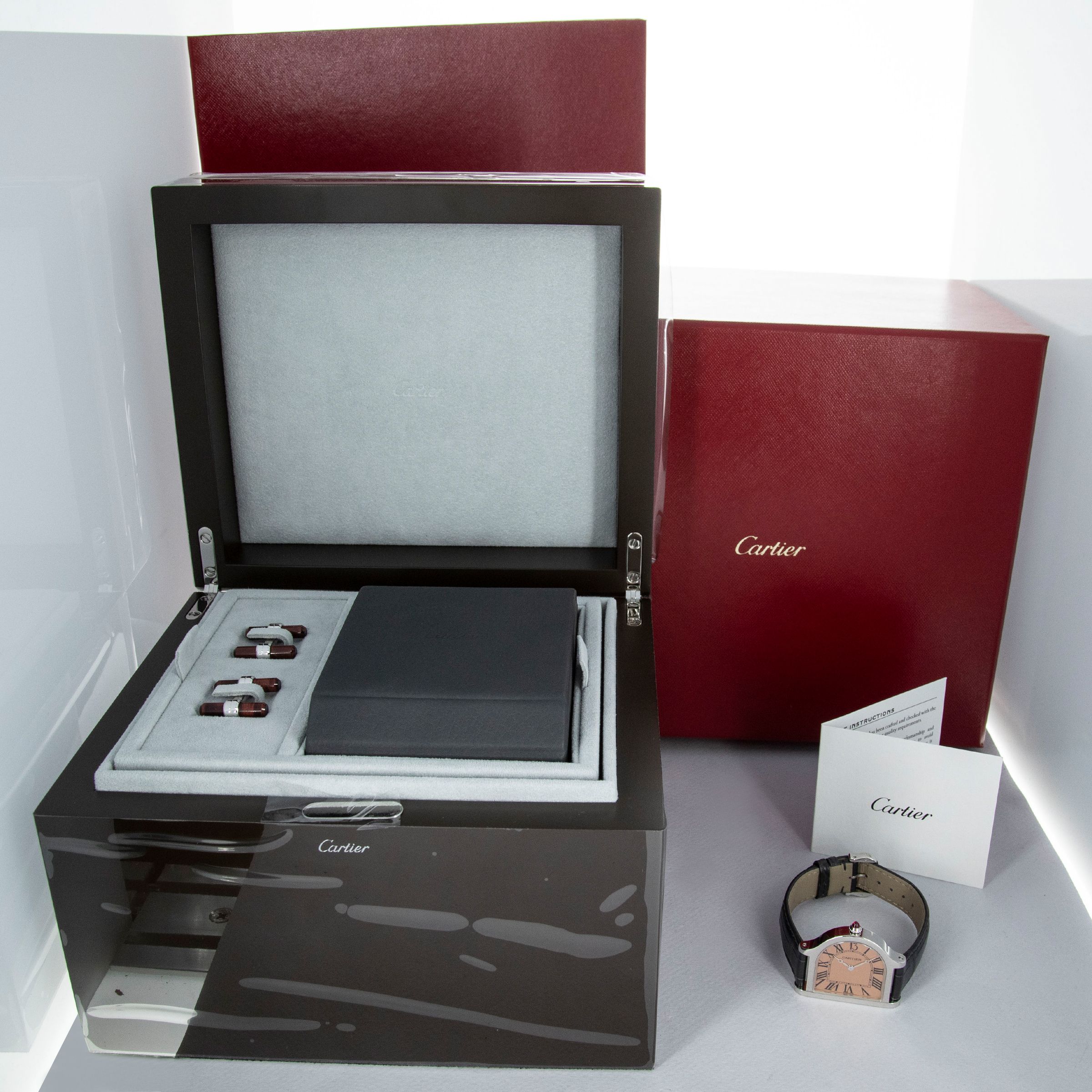 Cartier Cloche WHCC0009 13 Rue de la Paix Salmon Dial LE Platinum