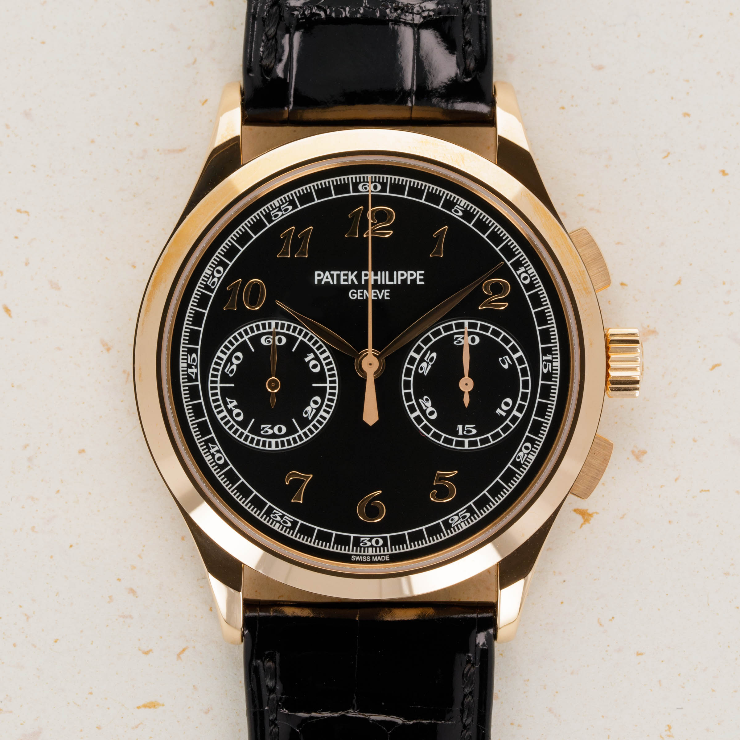 Patek Philippe Chronograph 5170R 010 18k Rose Gold Black Dial