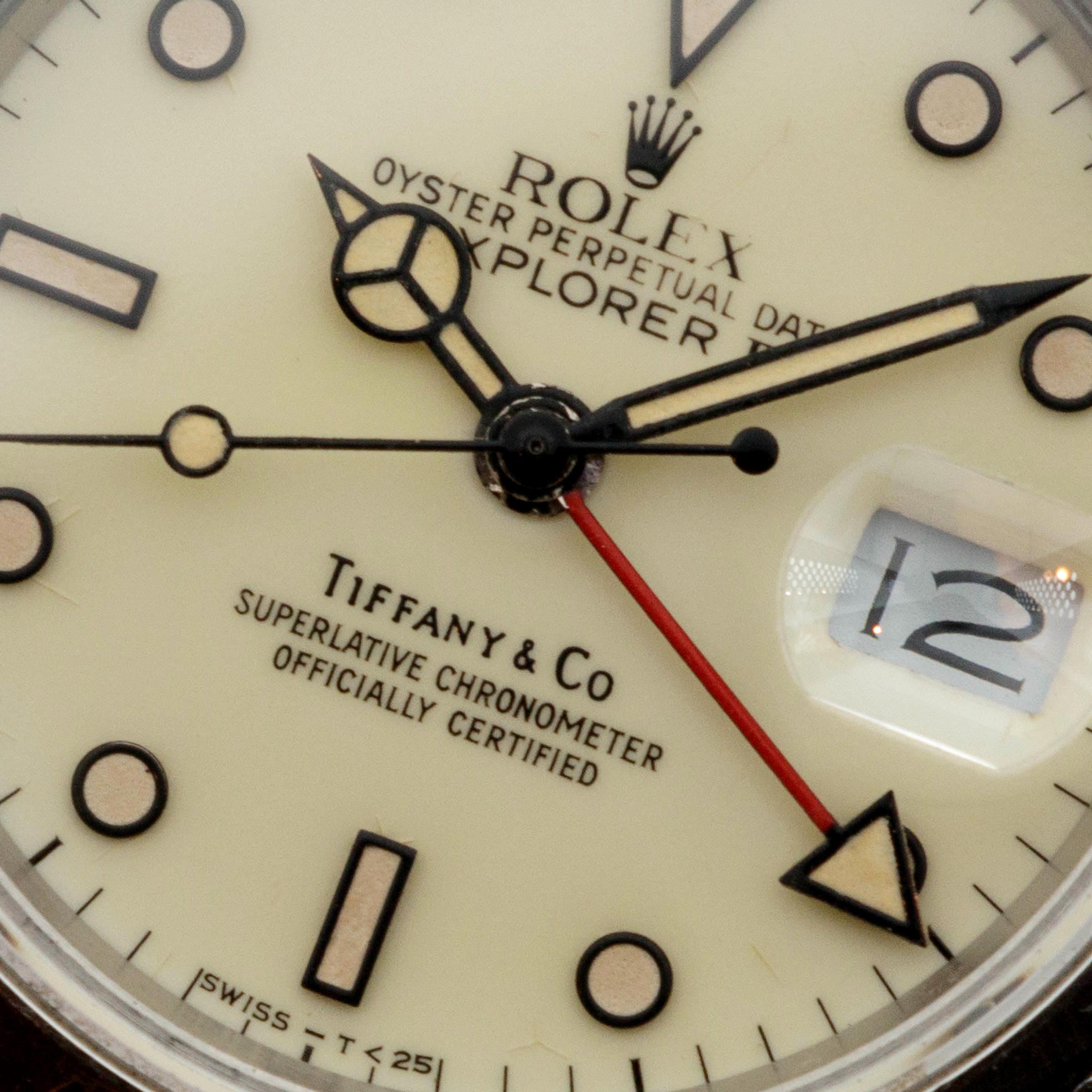 Rolex Explorer II 16550 Cream Dial Retailed By Tiffany Auctions