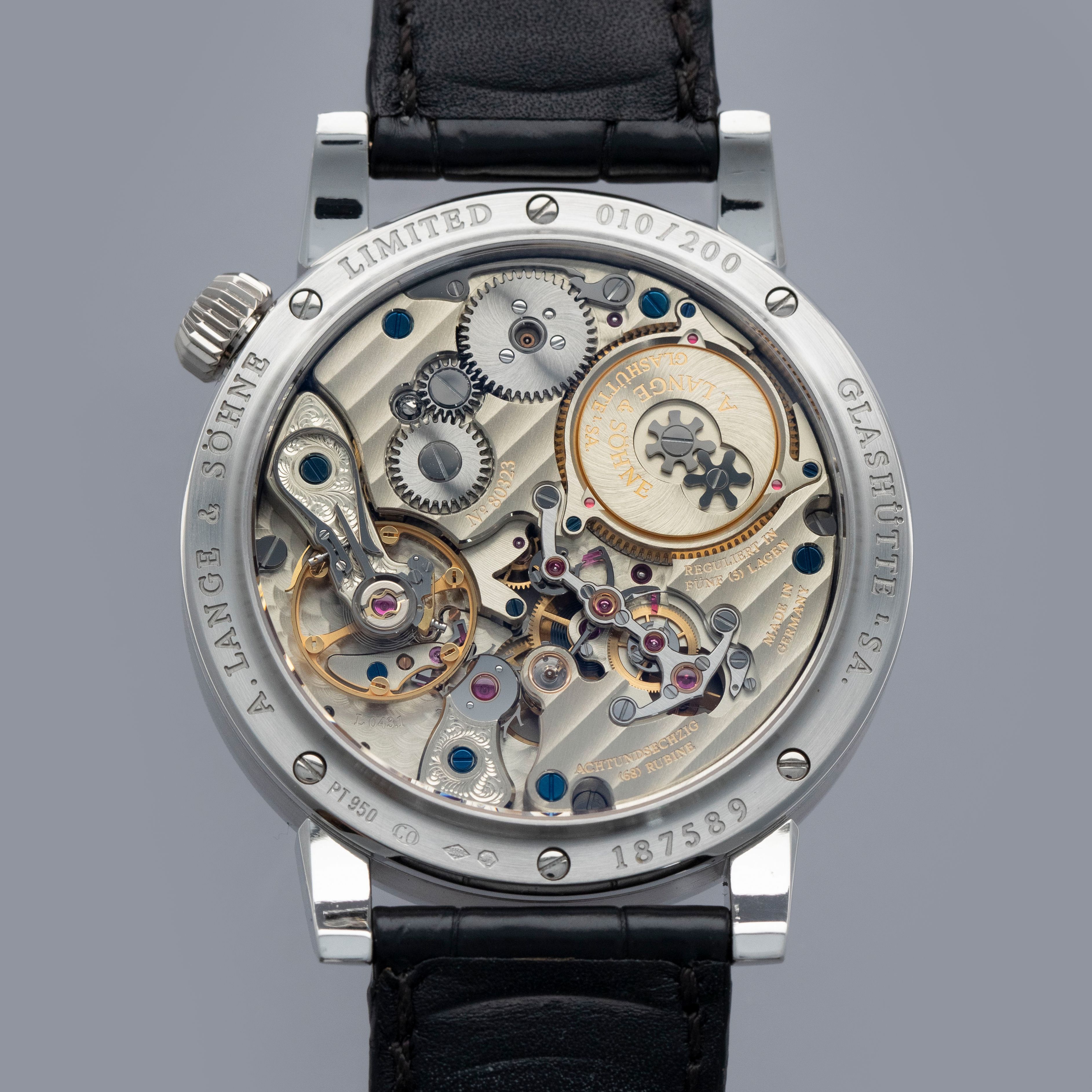 A. Lange & Sohne Zeitwerk 140.025 Limited Edition Platinum