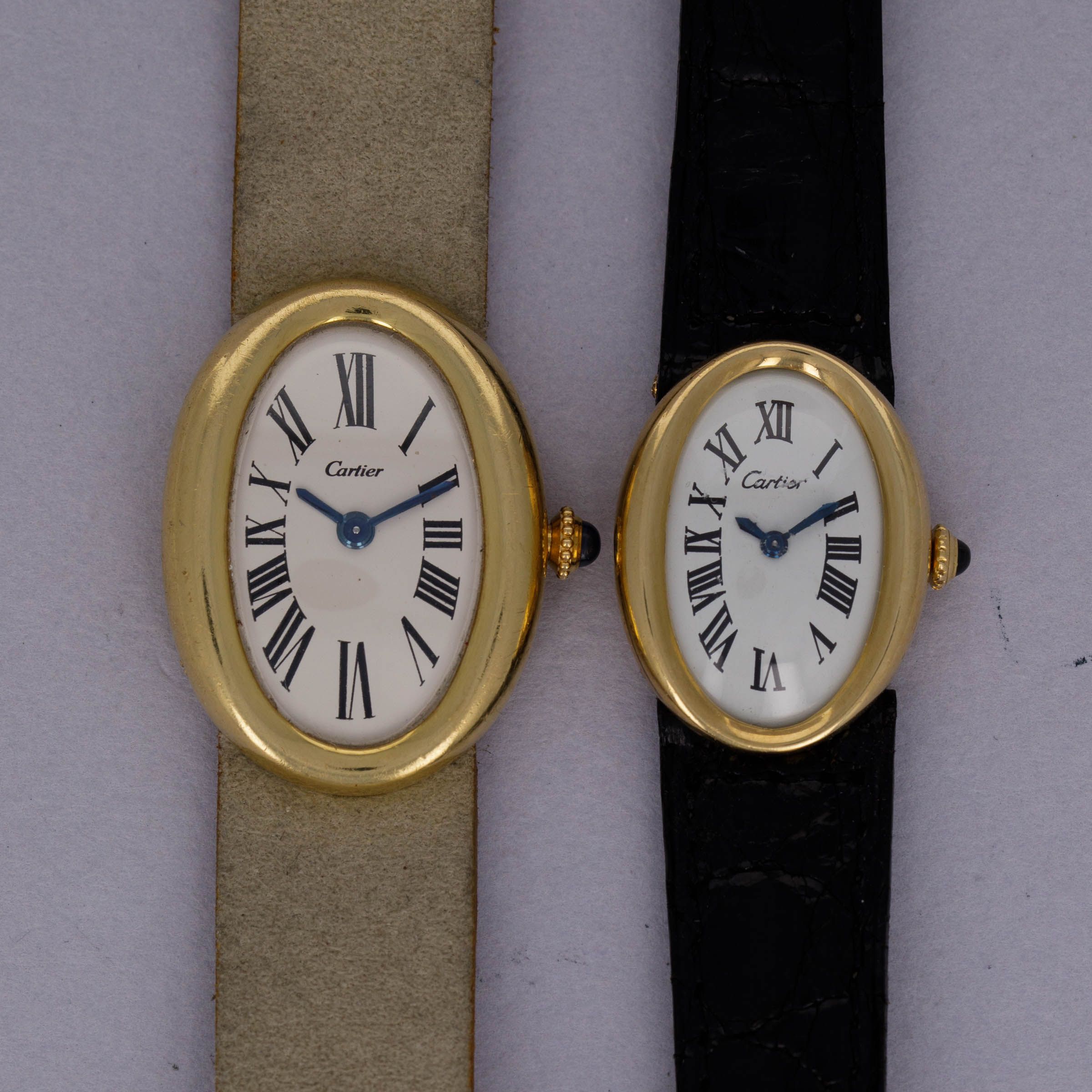 Cartier London Baignoire Large Size with Box 1972 18k YG