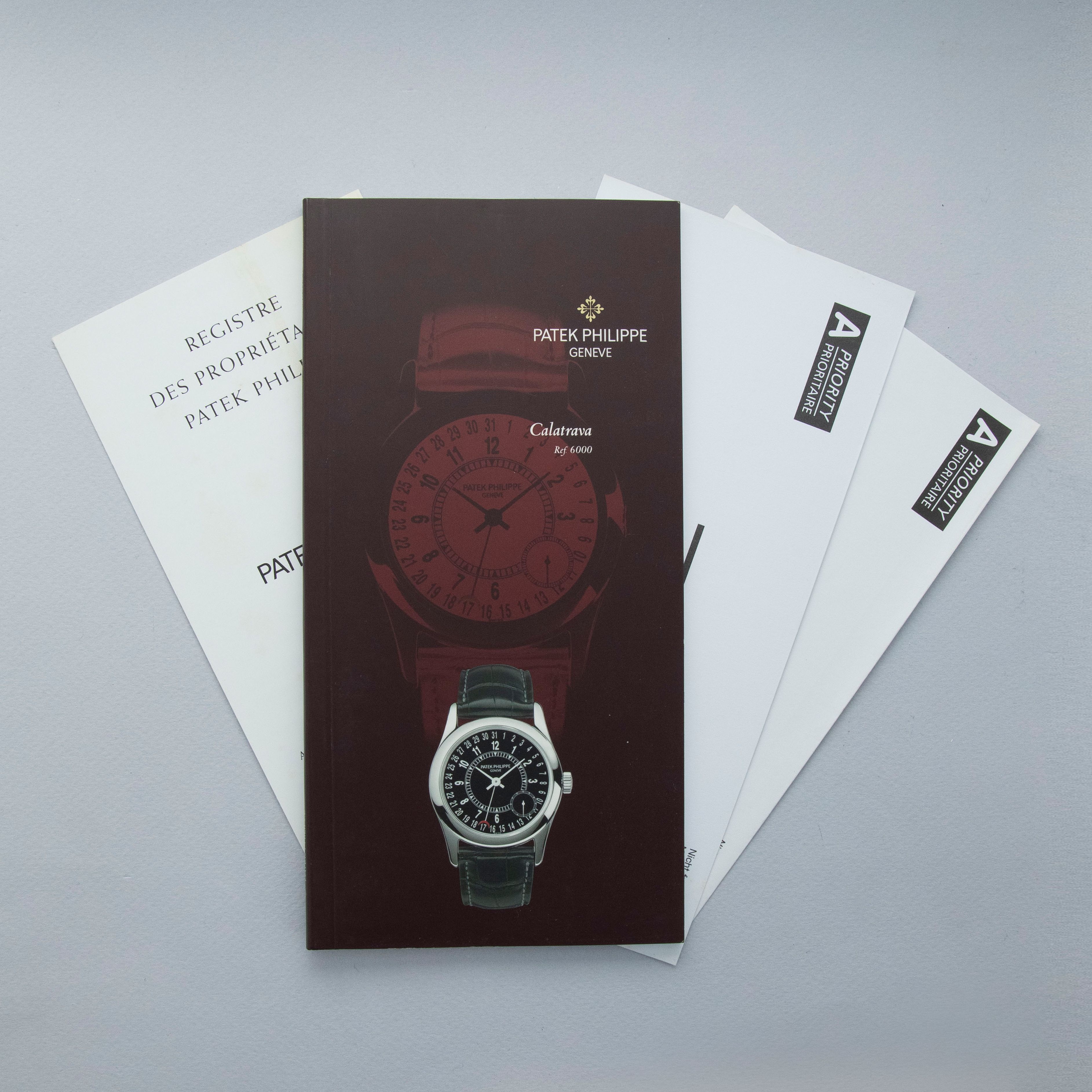 Patek Philippe Calatrava 6000G Grey Dial 18k WG Box and Papers