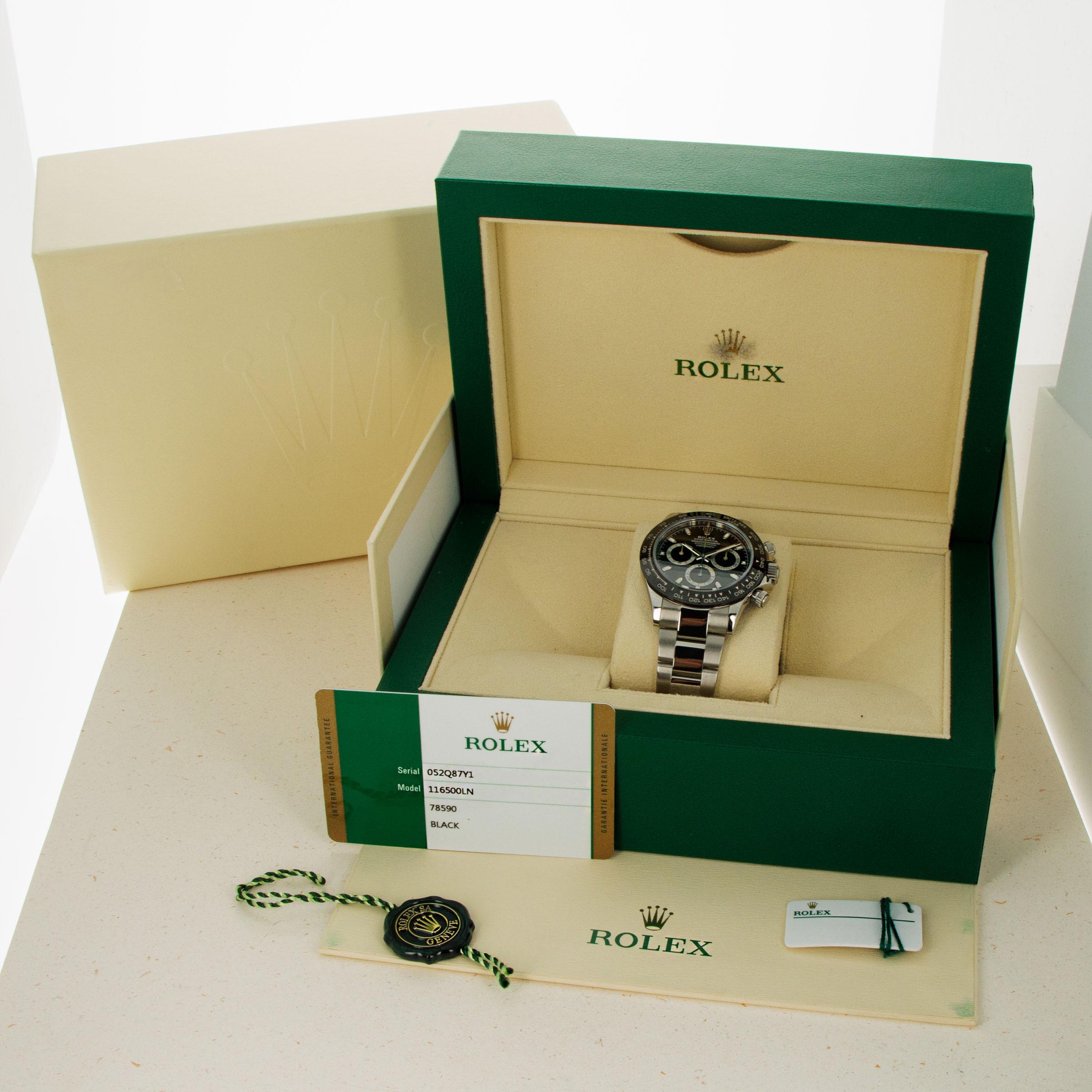 Rolex Daytona 116500LN Black Dial Box and Papers | Auctions