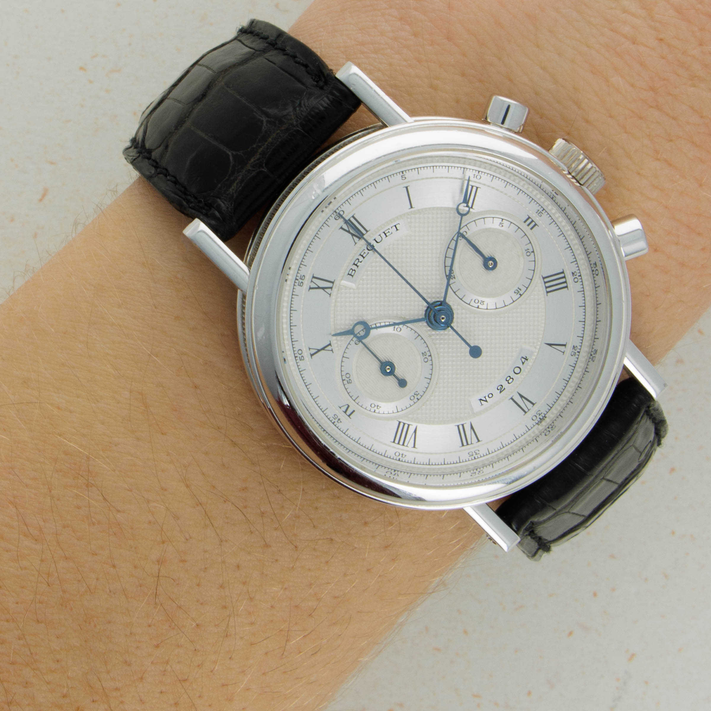 Breguet Classique Chronograph White Gold 3237 Auctions Loupe This