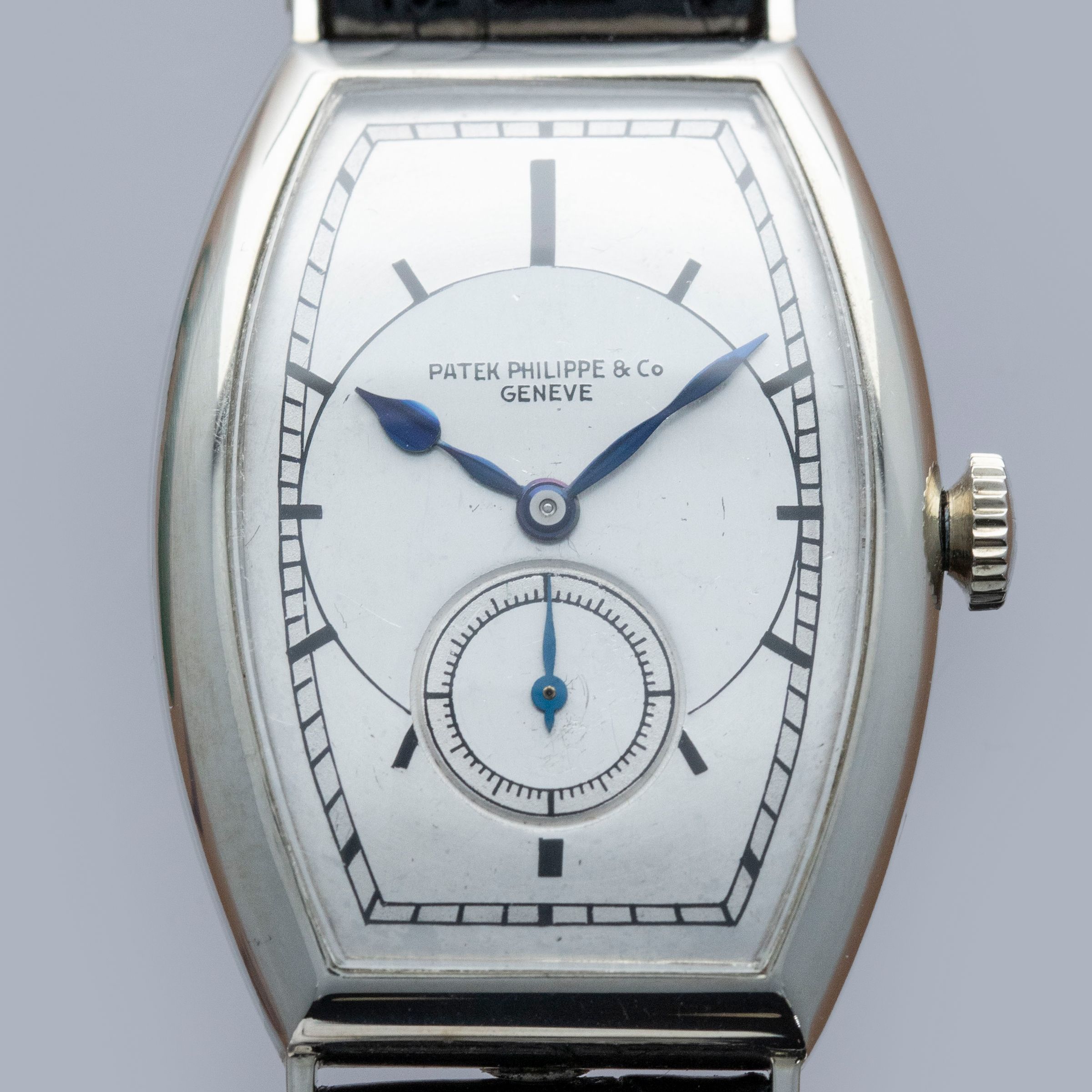 Patek Philippe Tonneau Shaped Sector Dial 18k WG | Auctions