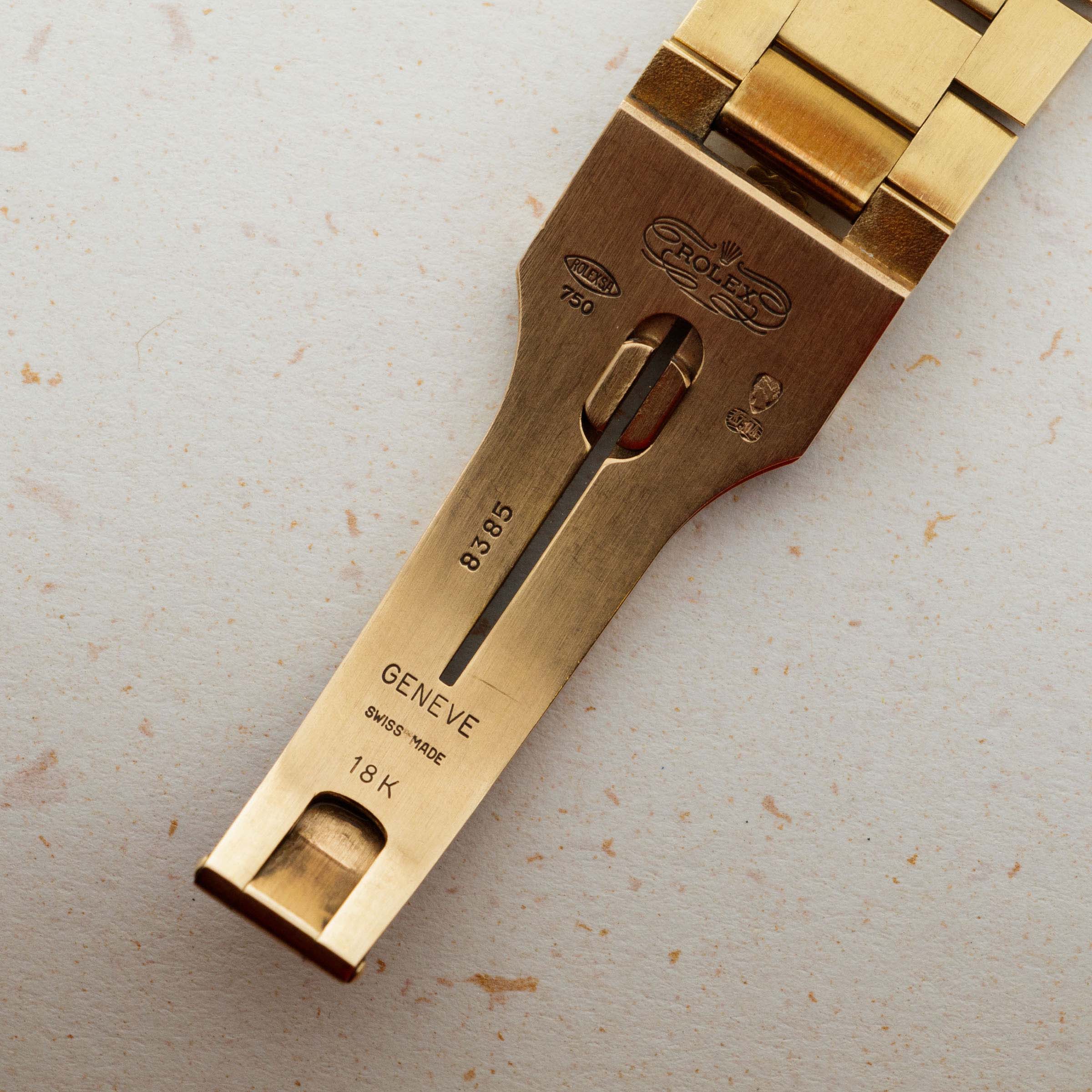 Rolex geneve swiss shop made 18k 750 fake