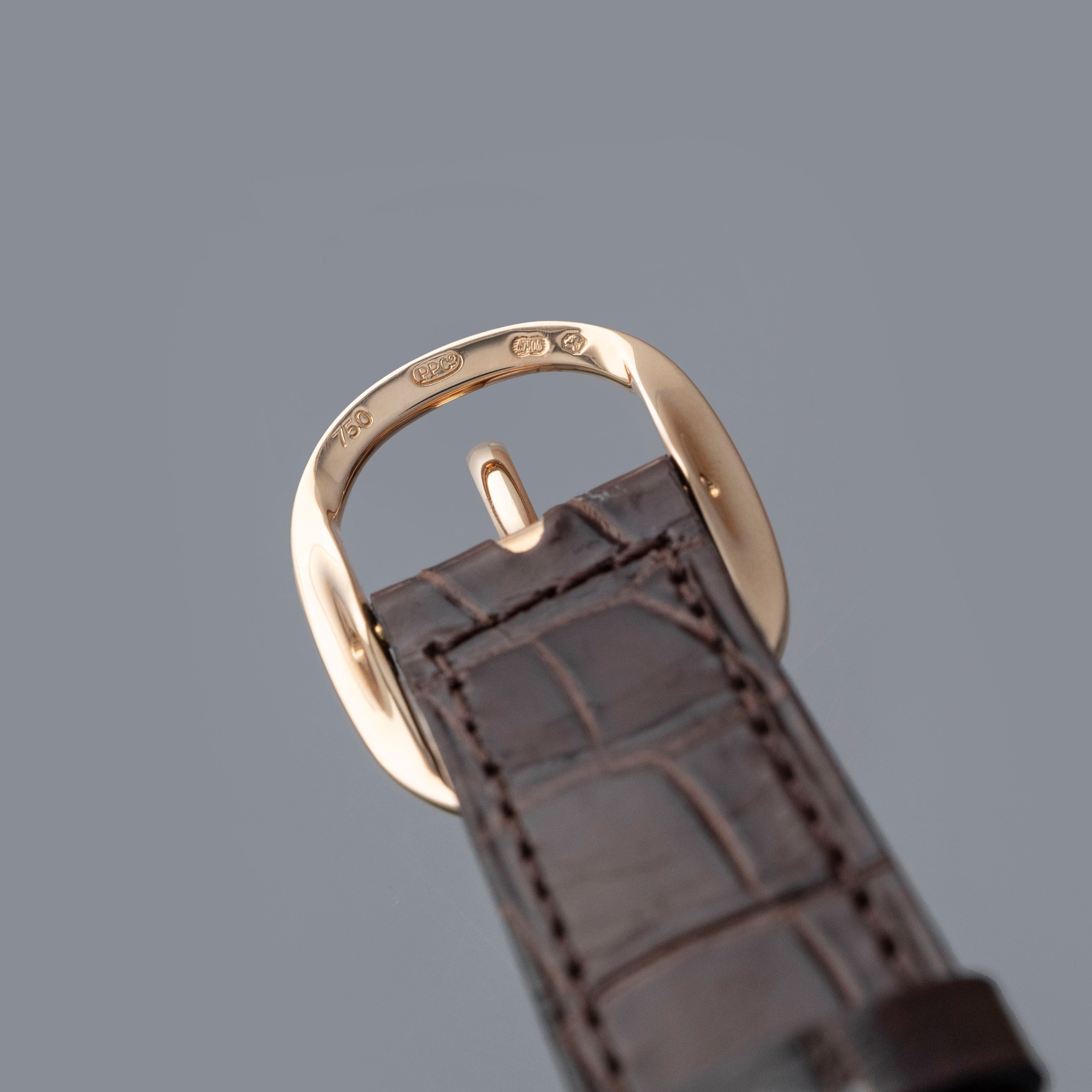 PATEK PHILIPPE GOLDEN ELLIPSE 3738/100R BROWN DIAL 18K RG with