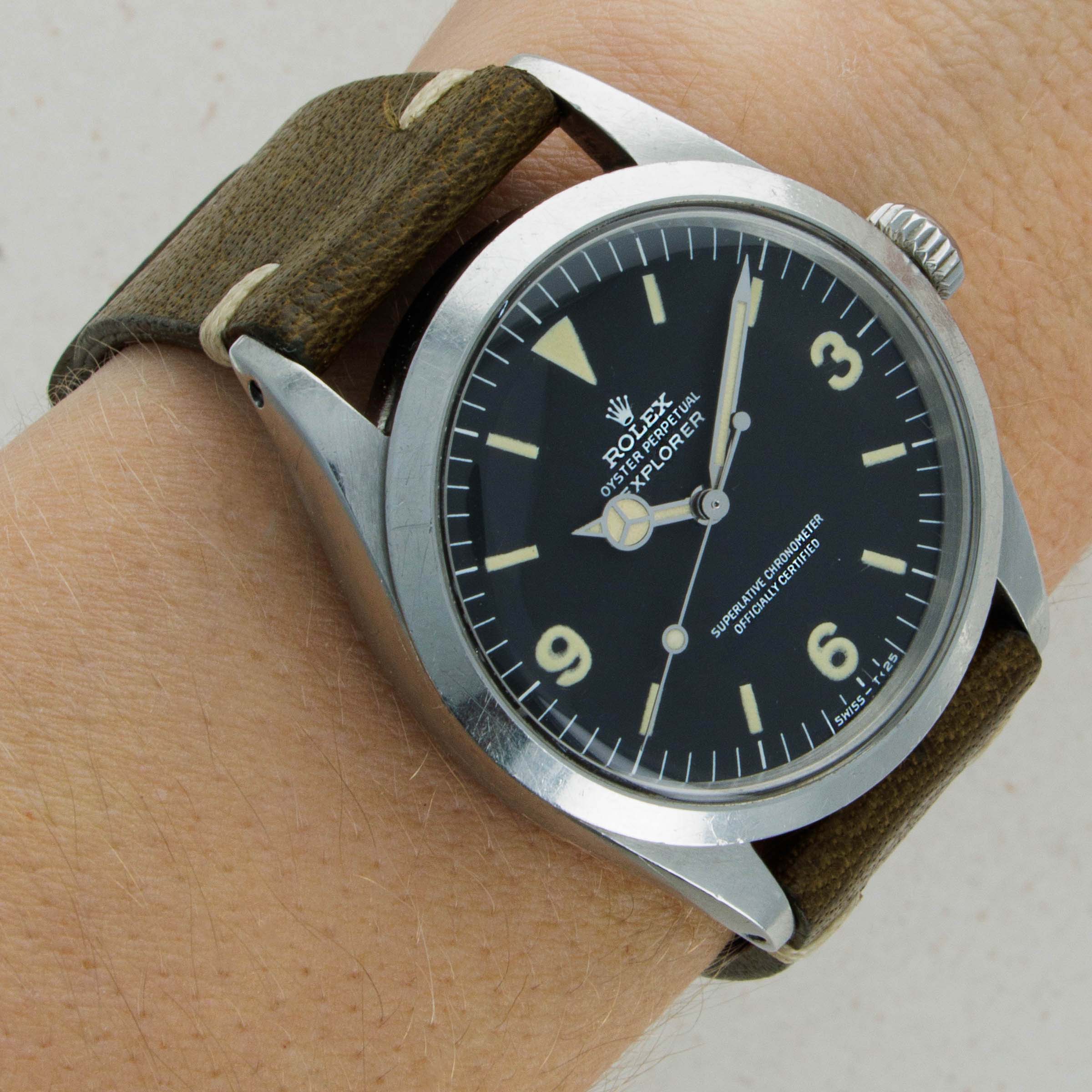 Rolex explorer 1016 online leather strap