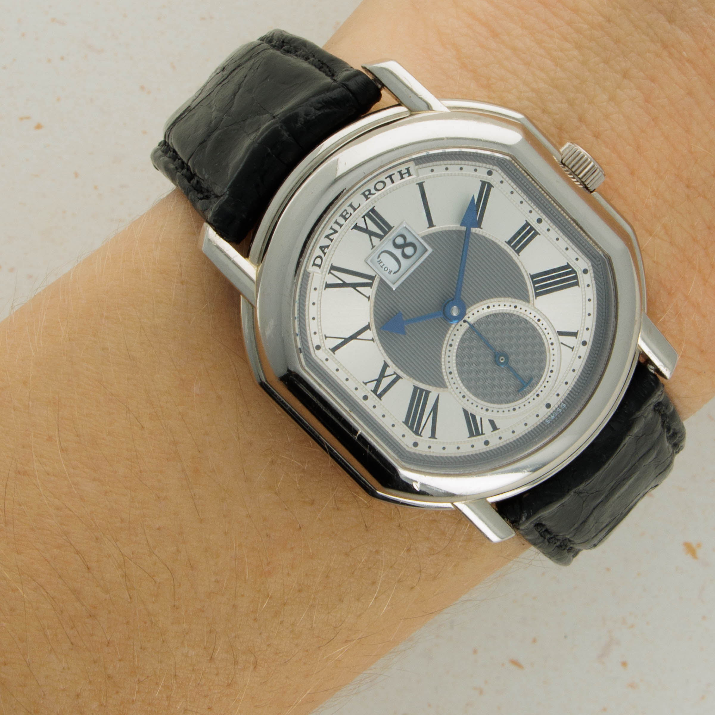 Daniel Roth 18k White Gold Datomax | Auctions | Loupe This