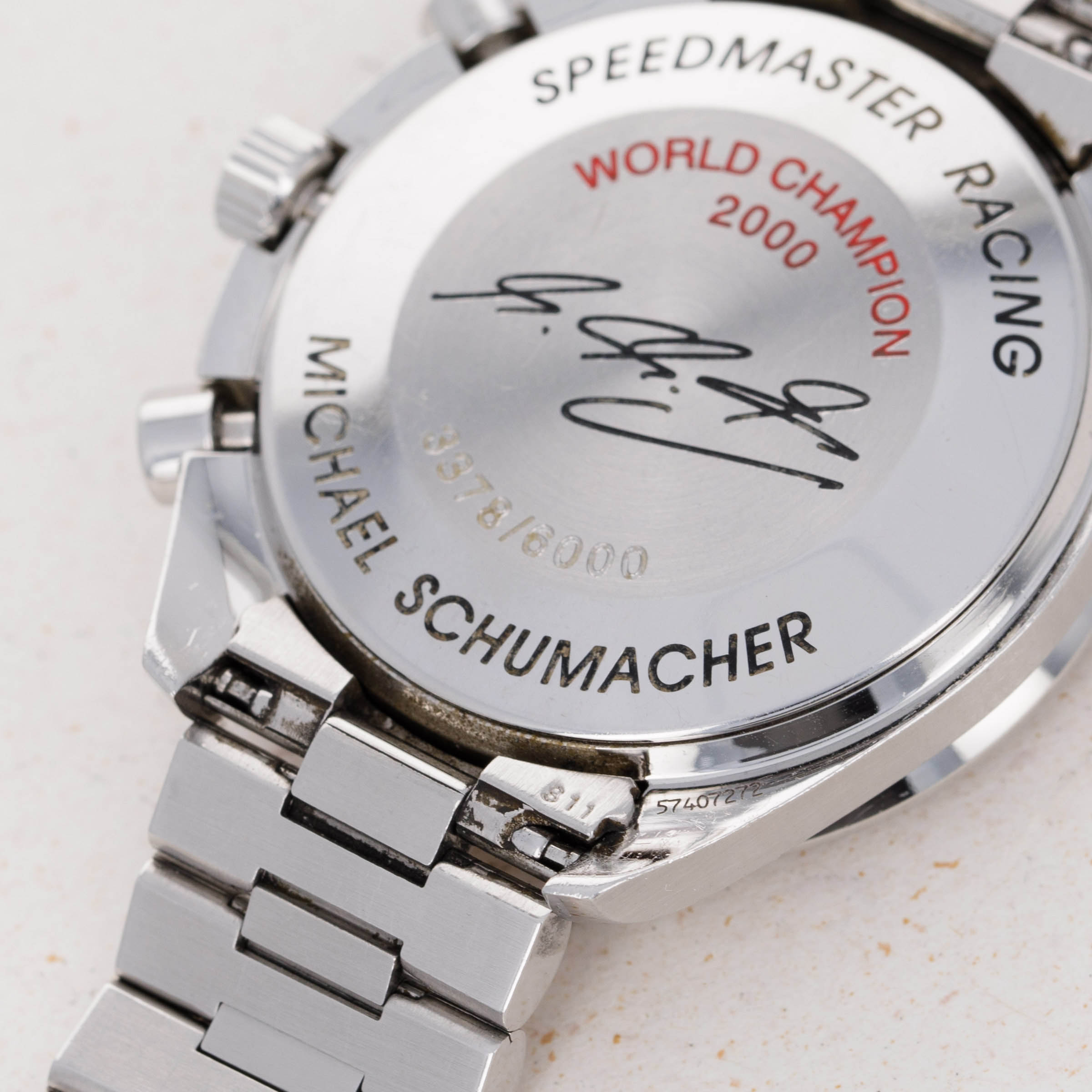 Omega speedmaster racing on sale michael schumacher 2002