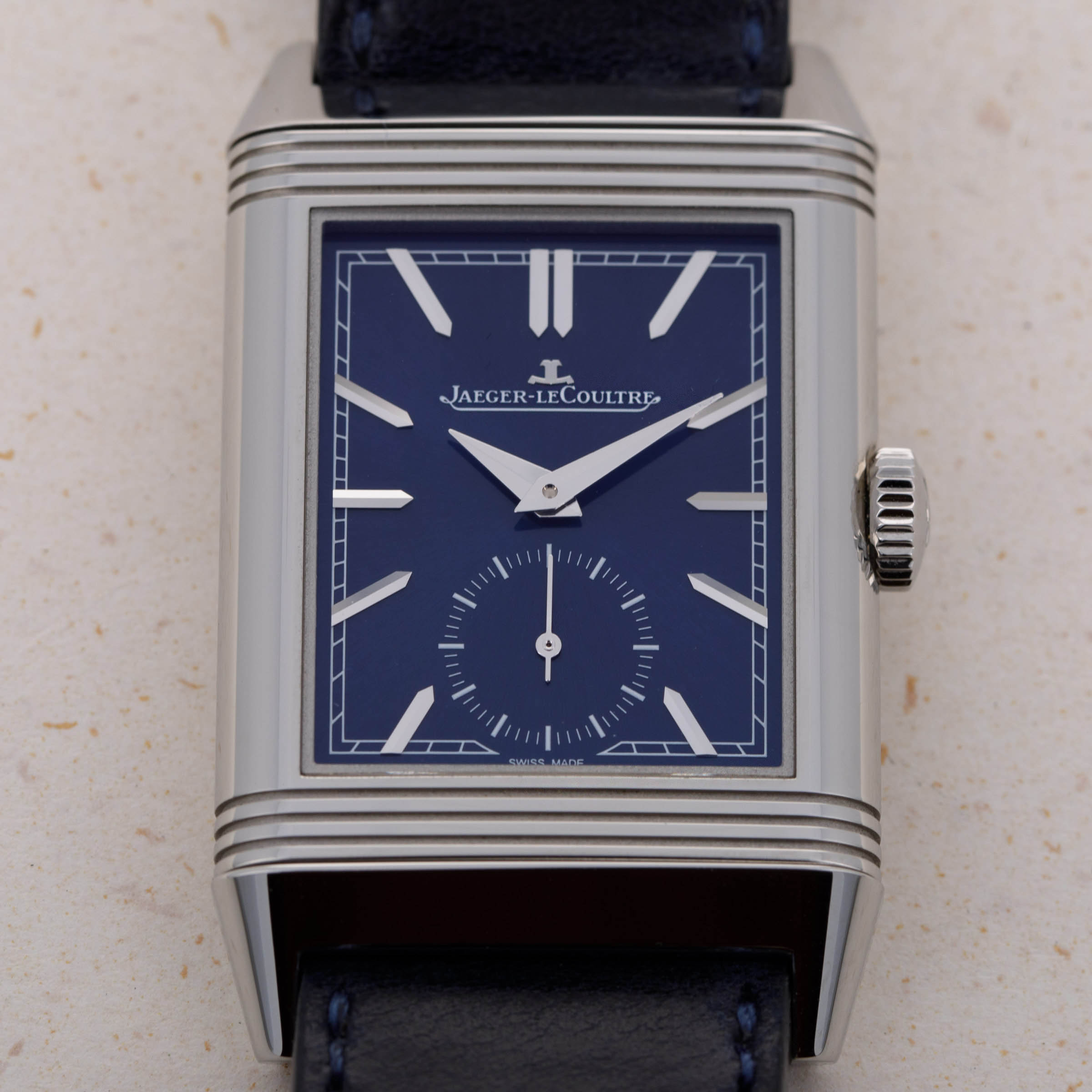 Reverso best sale blue dial