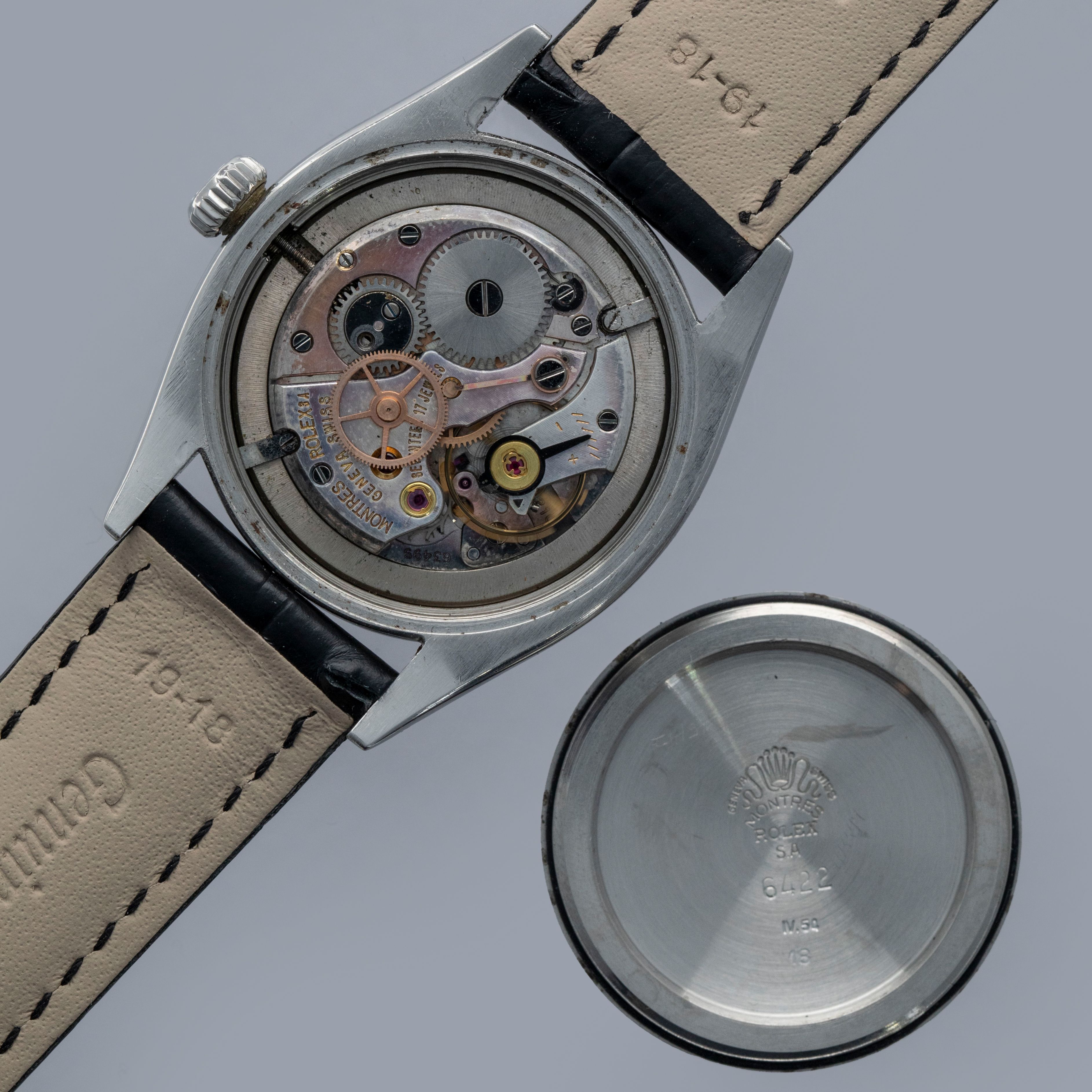 Rolex Oyster Precision 6422 Manual-Wind Black Gilt Dial | Auctions