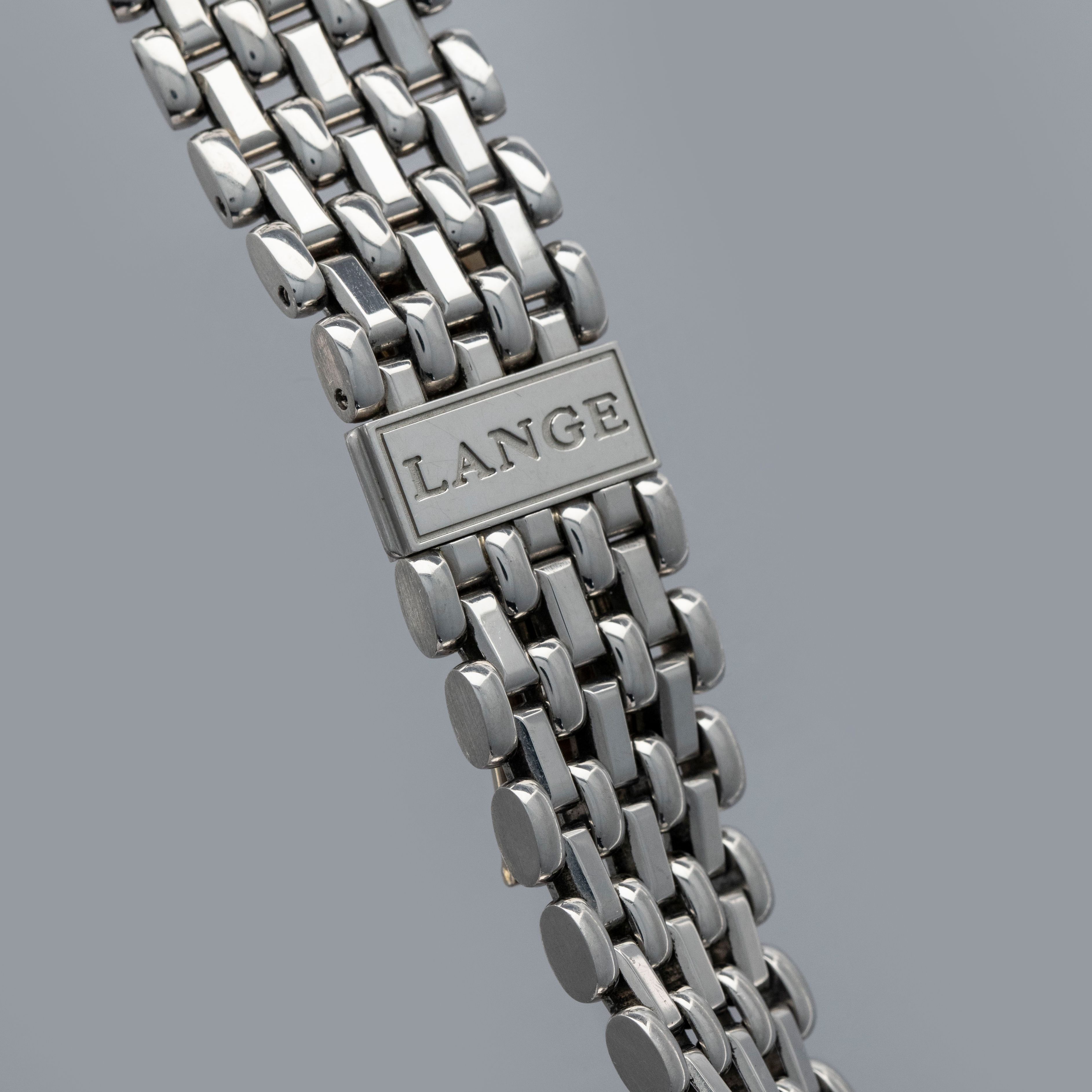 A. Lange & Sohne 19mm Straight Endpiece Wellendorff Platinum