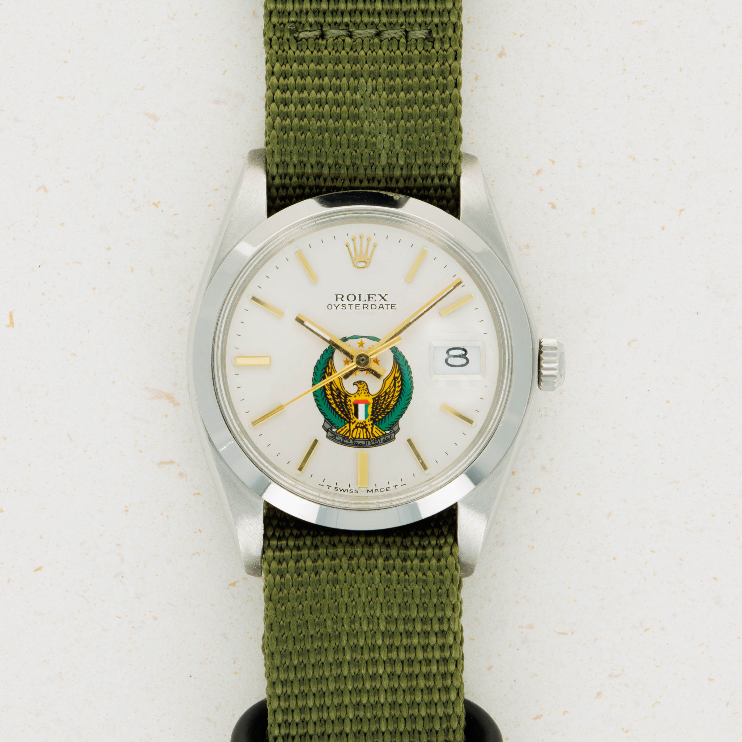 Rolex Oysterdate 6694 UAE Armed Forces Auctions Loupe This