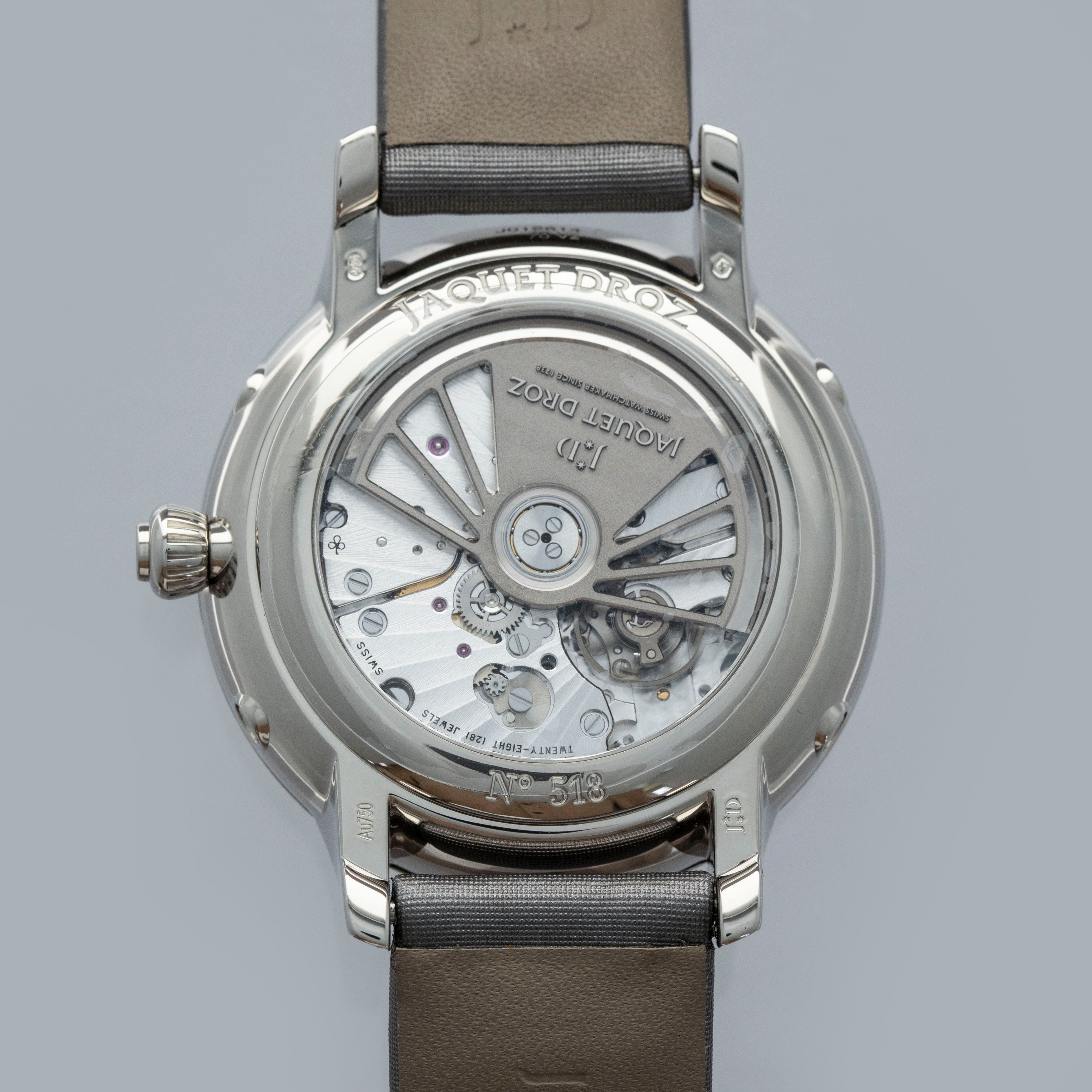 Jaquet Droz Astrale Calendar Moonphase J012614570 MOP Dial Diamond