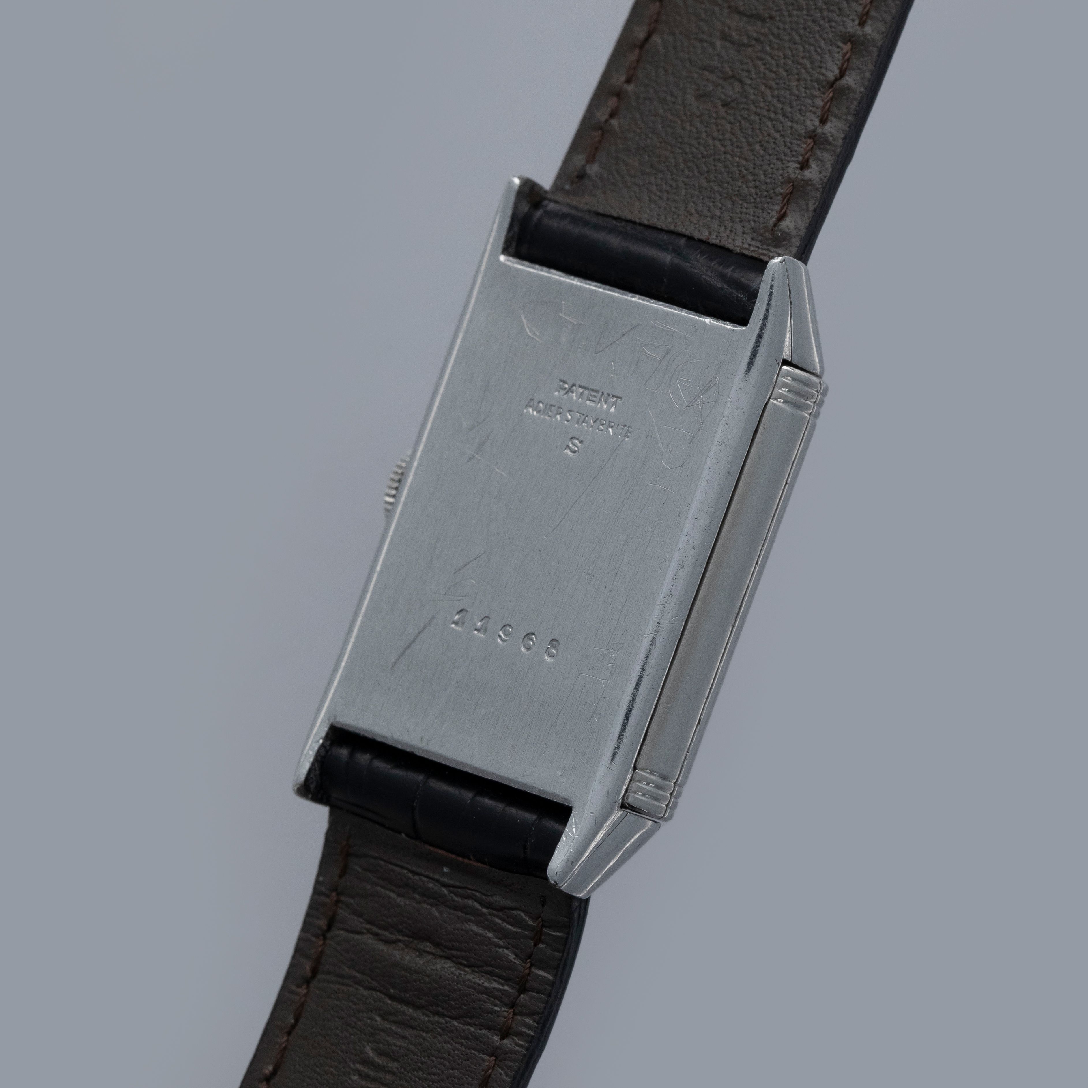 Jaeger-LeCoultre Reverso Black Dial 1930's Staybrite Steel