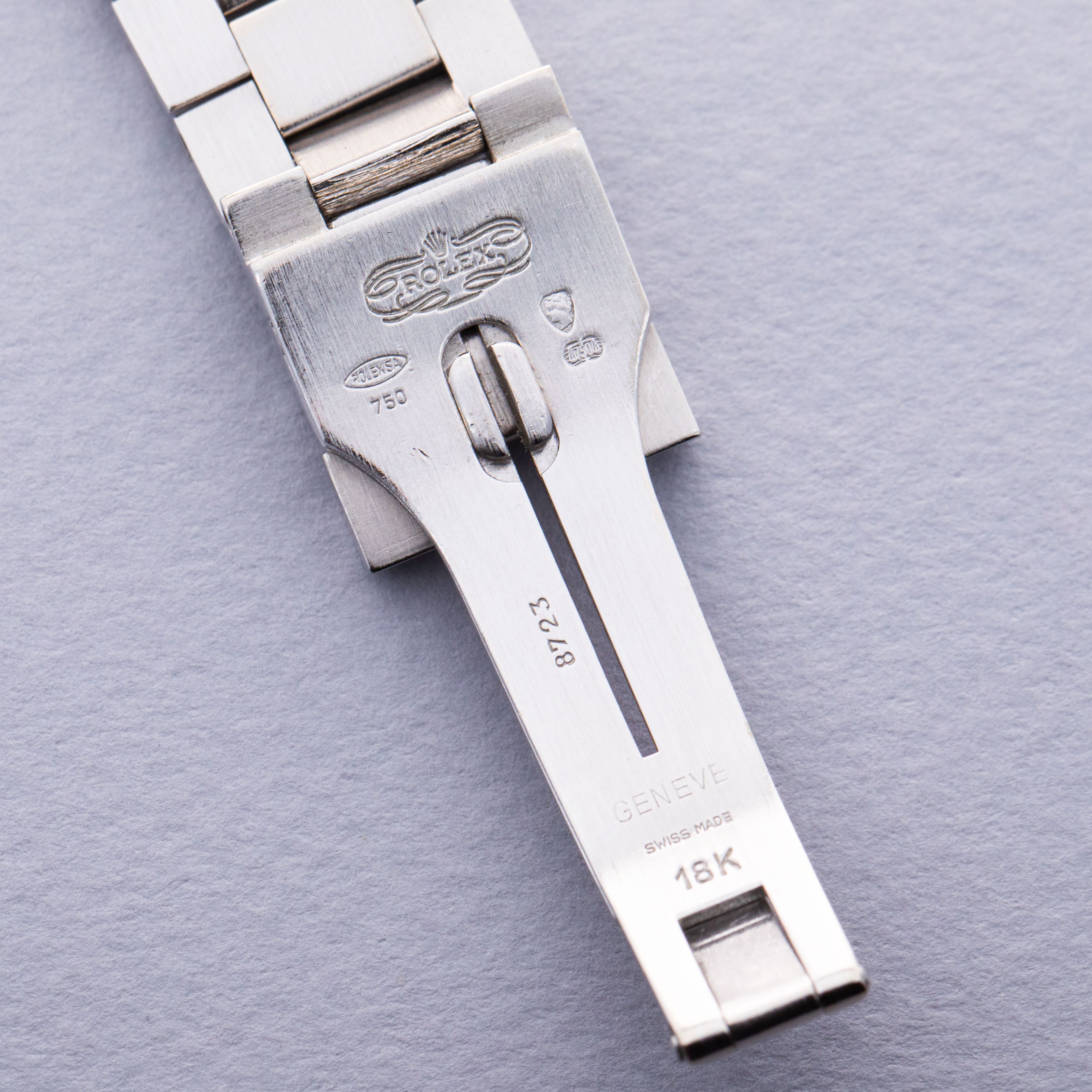 Rolex Day-Date 18049 Diamond Dial and Bezel Bark Bracelet 18k WG