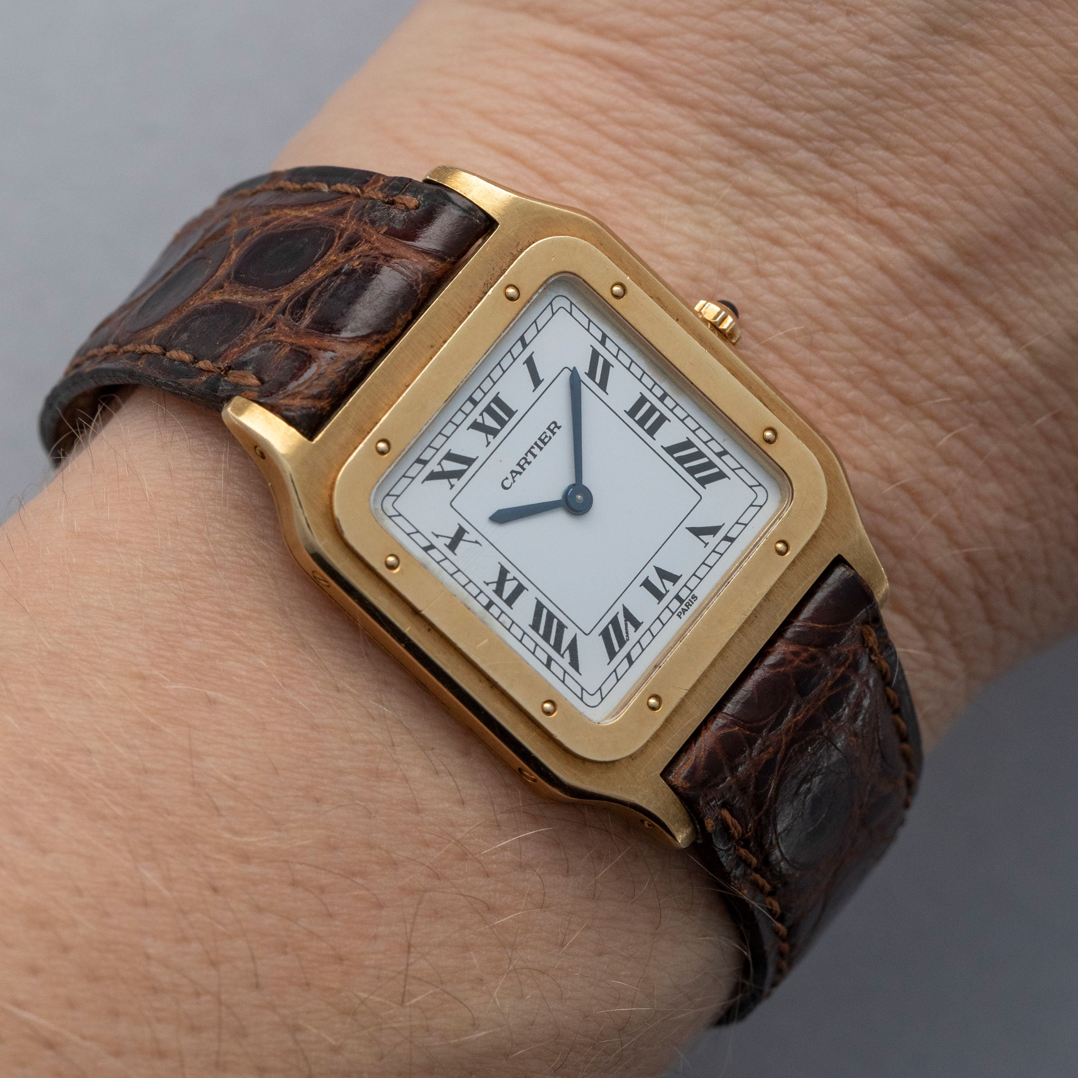 Cartier Paris Santos Dumont 96054 Extra Plate 18k YG | Auctions
