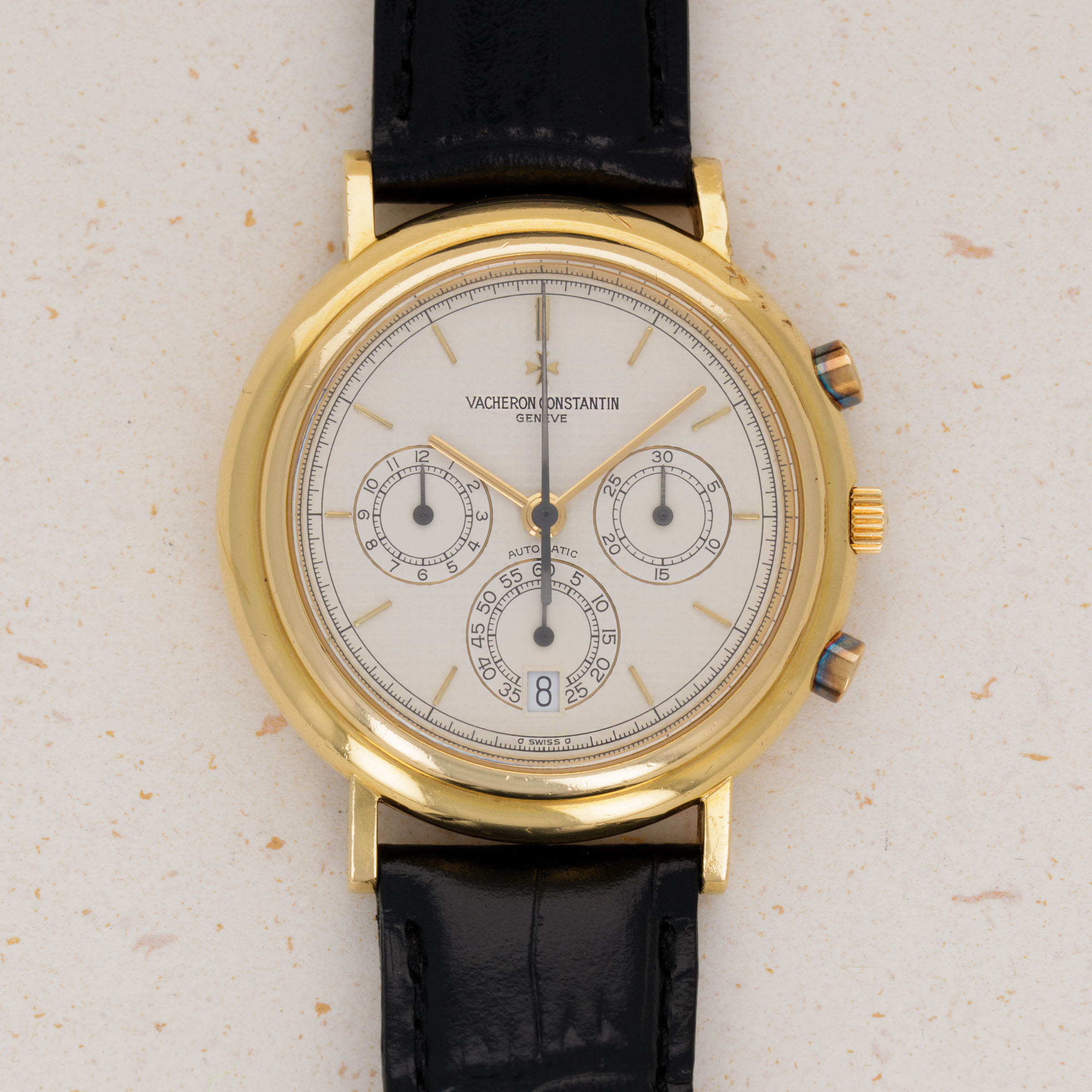 Vacheron Constantin Les Historiques Chronograph 49003 000J 18k YG