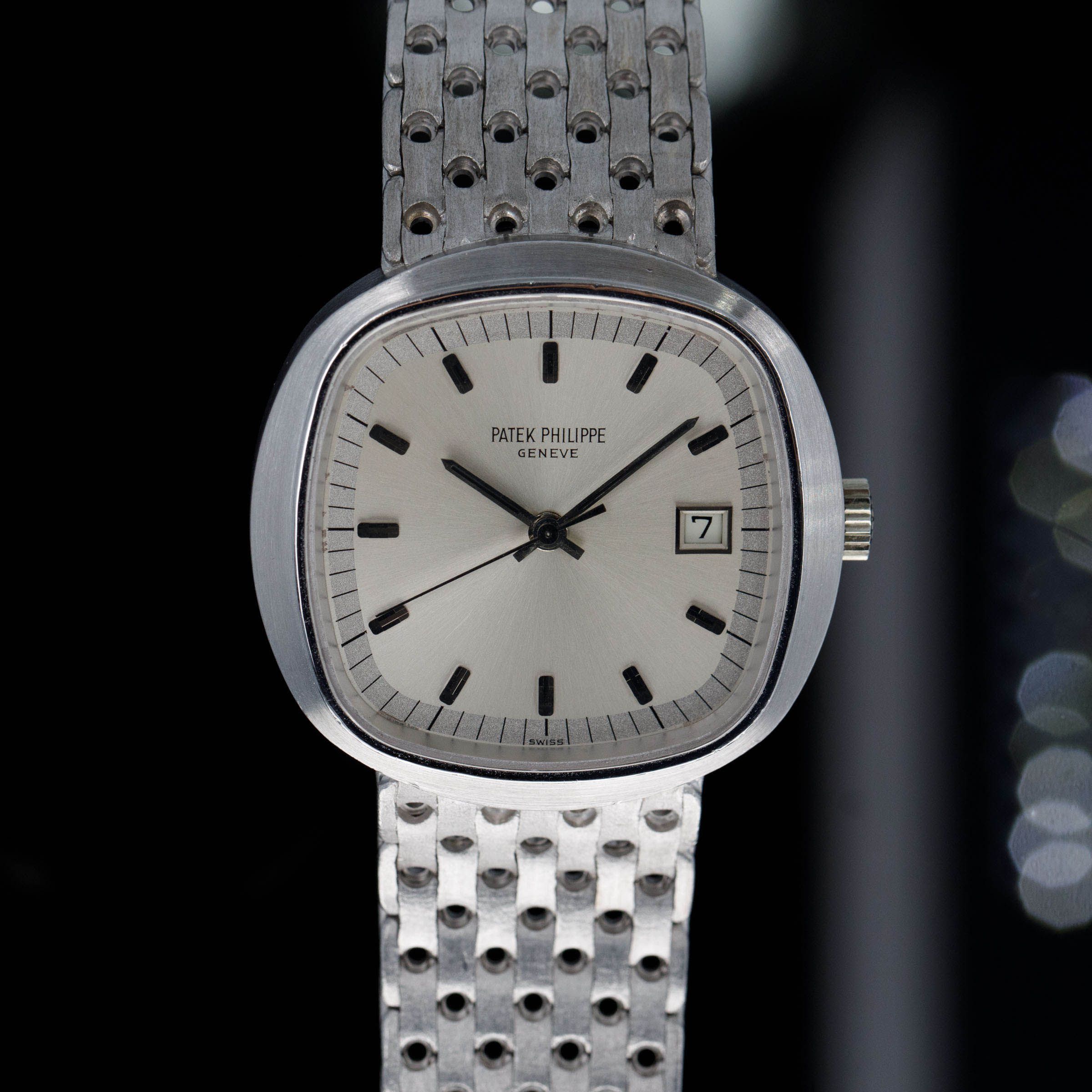 Patek Philippe Beta 21 Quartz 3587/2G Silver Dial 18k WG