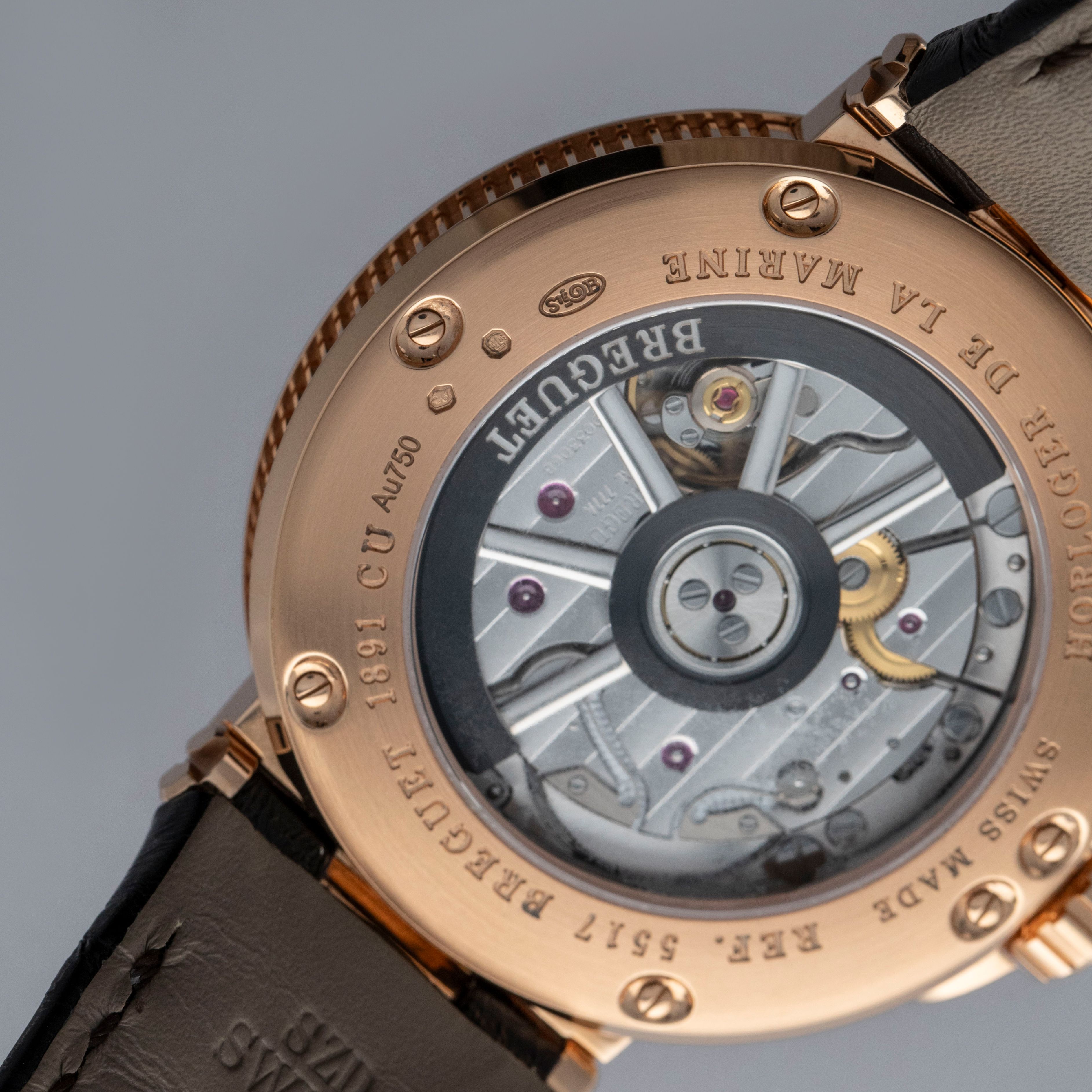 Breguet Marine Automatic 5517BR/G3/9ZU 18k RG | Auctions | Loupe This