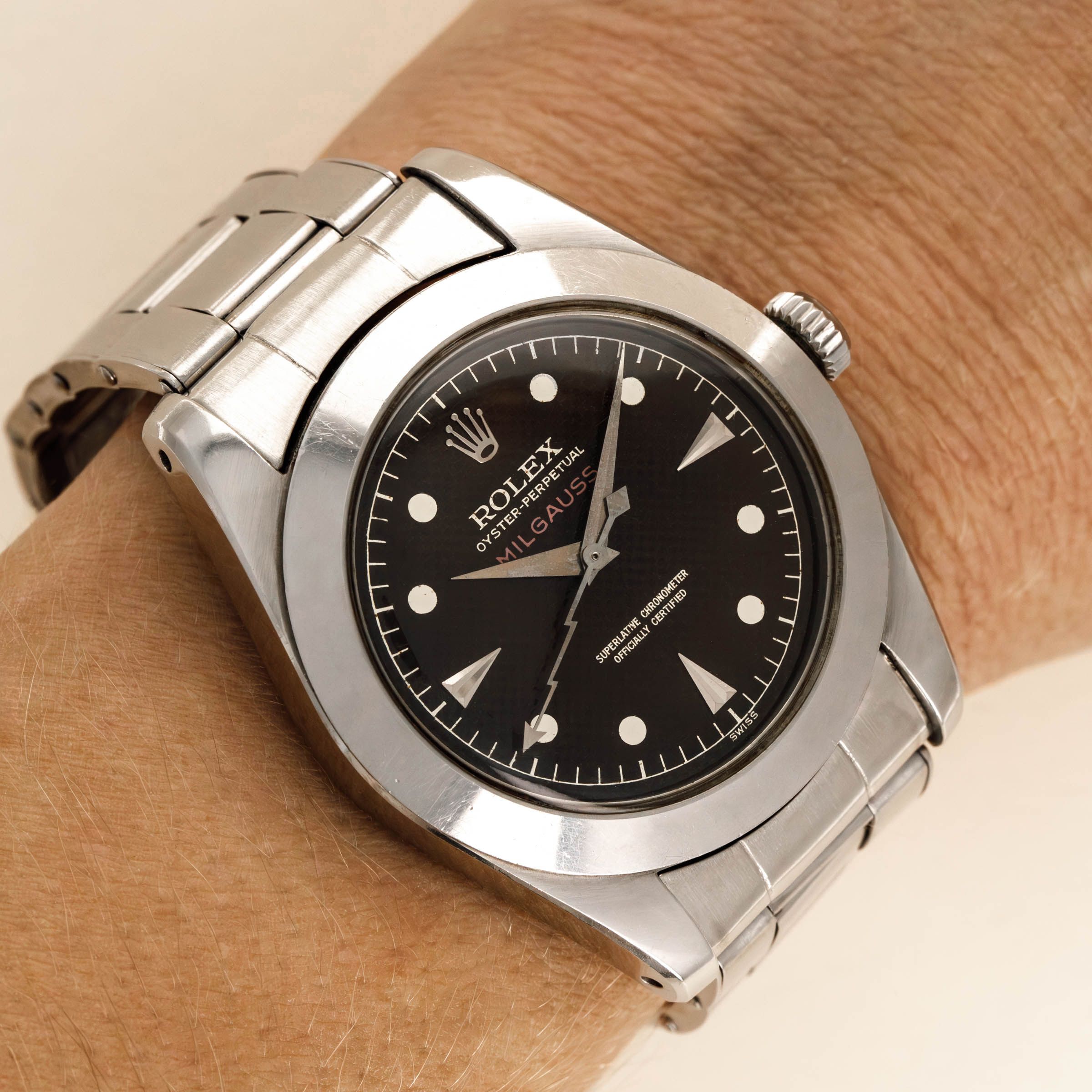Rolex Milgauss 6541 Smooth Bezel Lightning Hand| Now | Loupe This