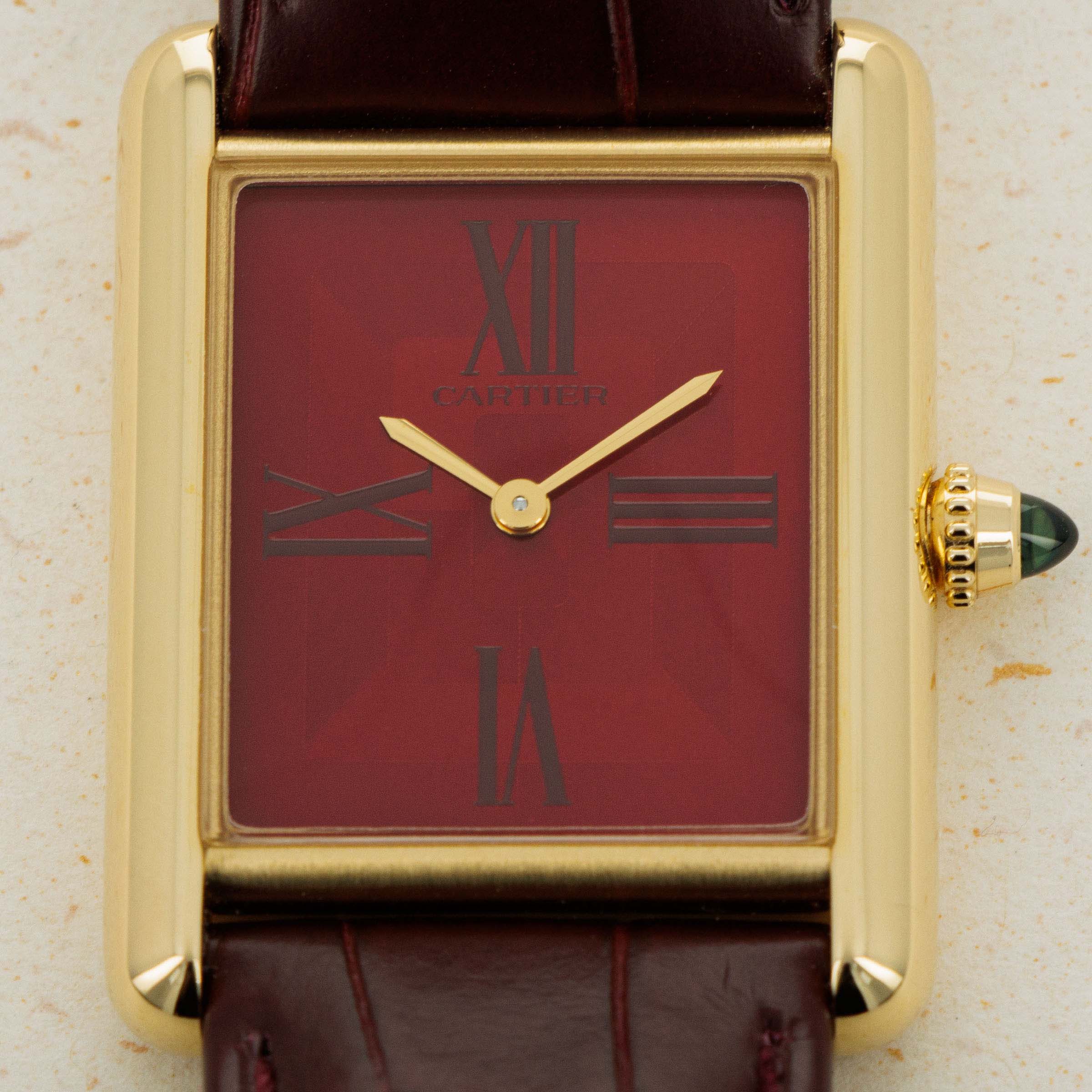 Cartier Tank Louis Cartier WGTA0093 18k YG | Auctions | Loupe This