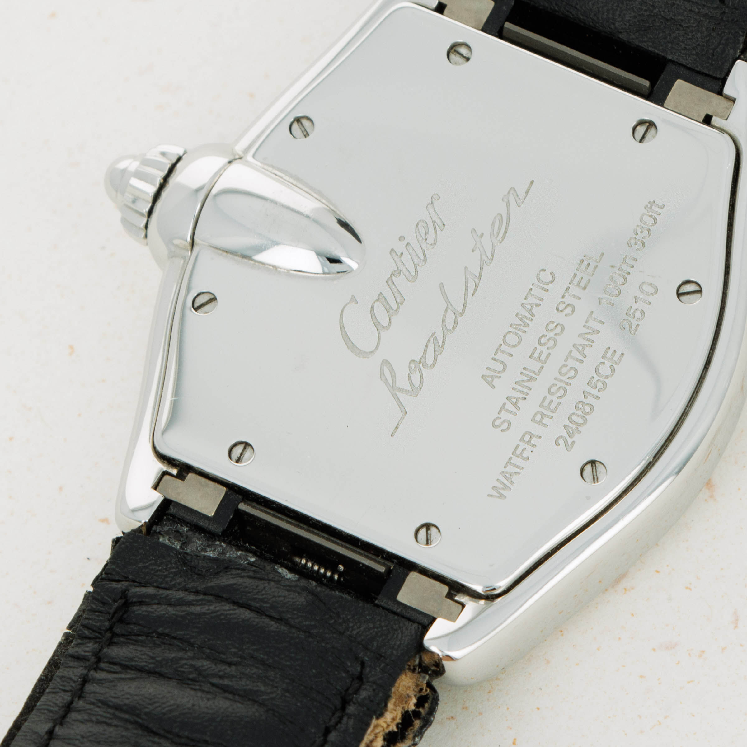 Cartier roadster automatic sale stainless steel 2510