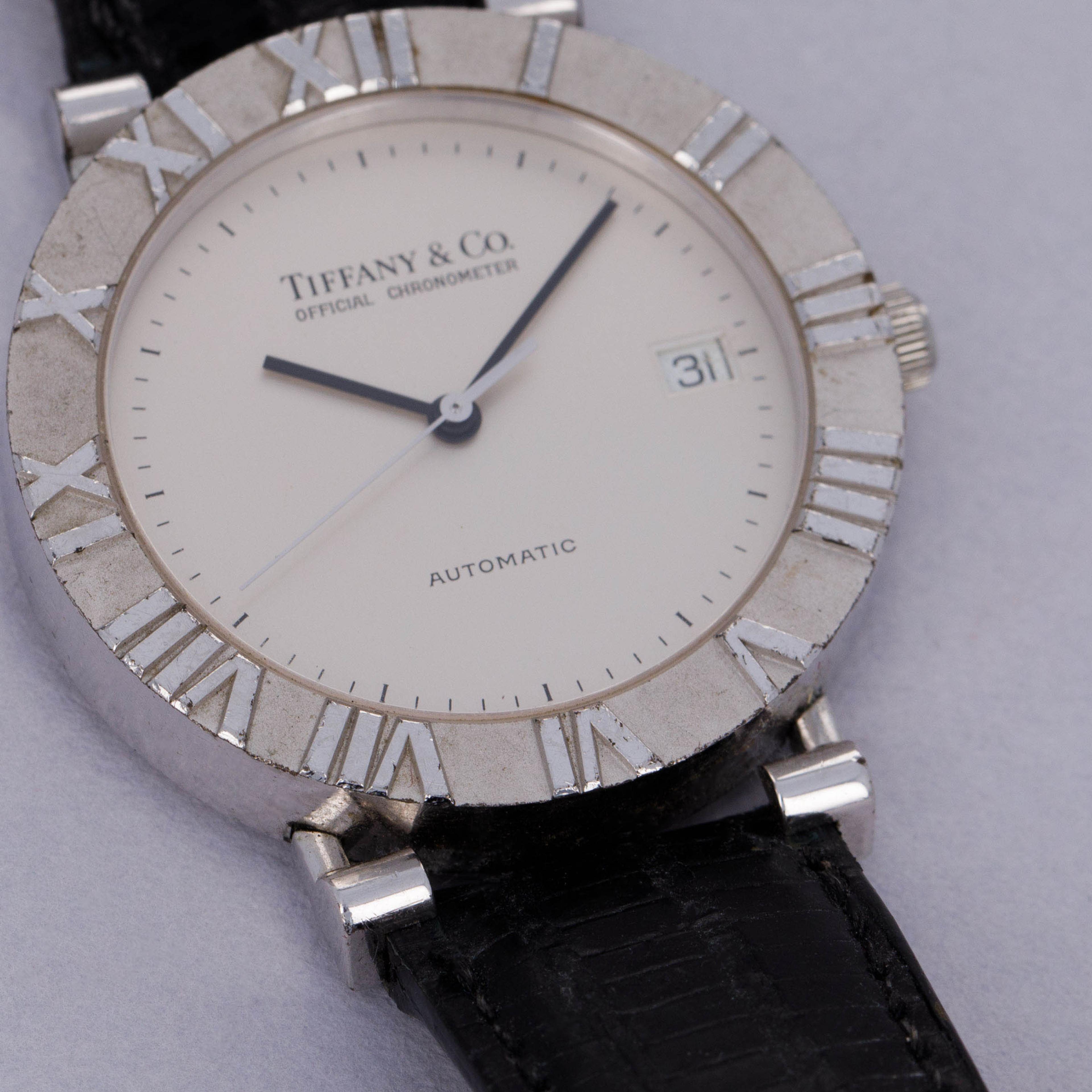 Tiffany & Co. Atlas Sterling Silver Automatic Chronometer M06940 